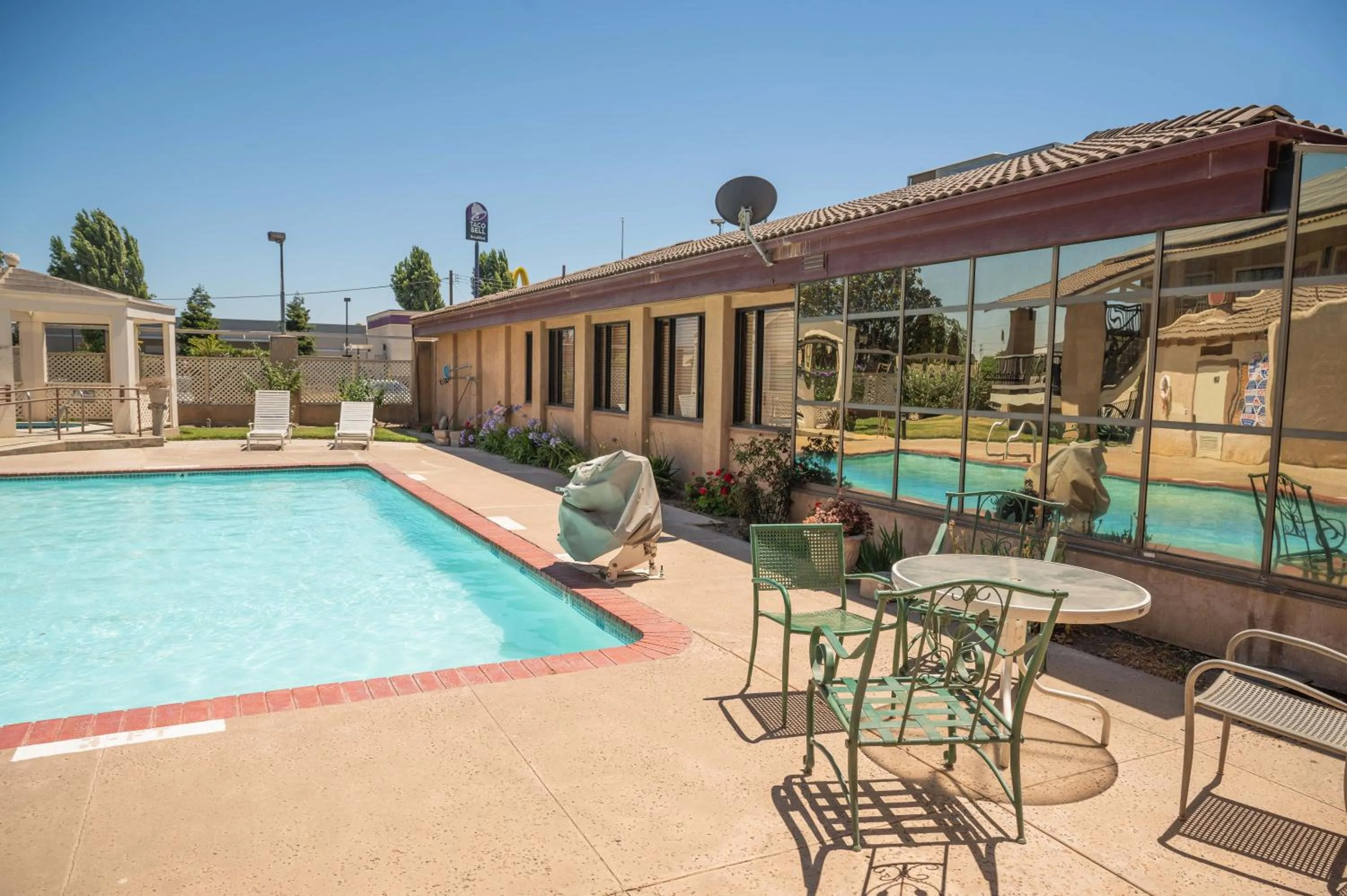 Swimming pool in Motel 6 Soledad, CA