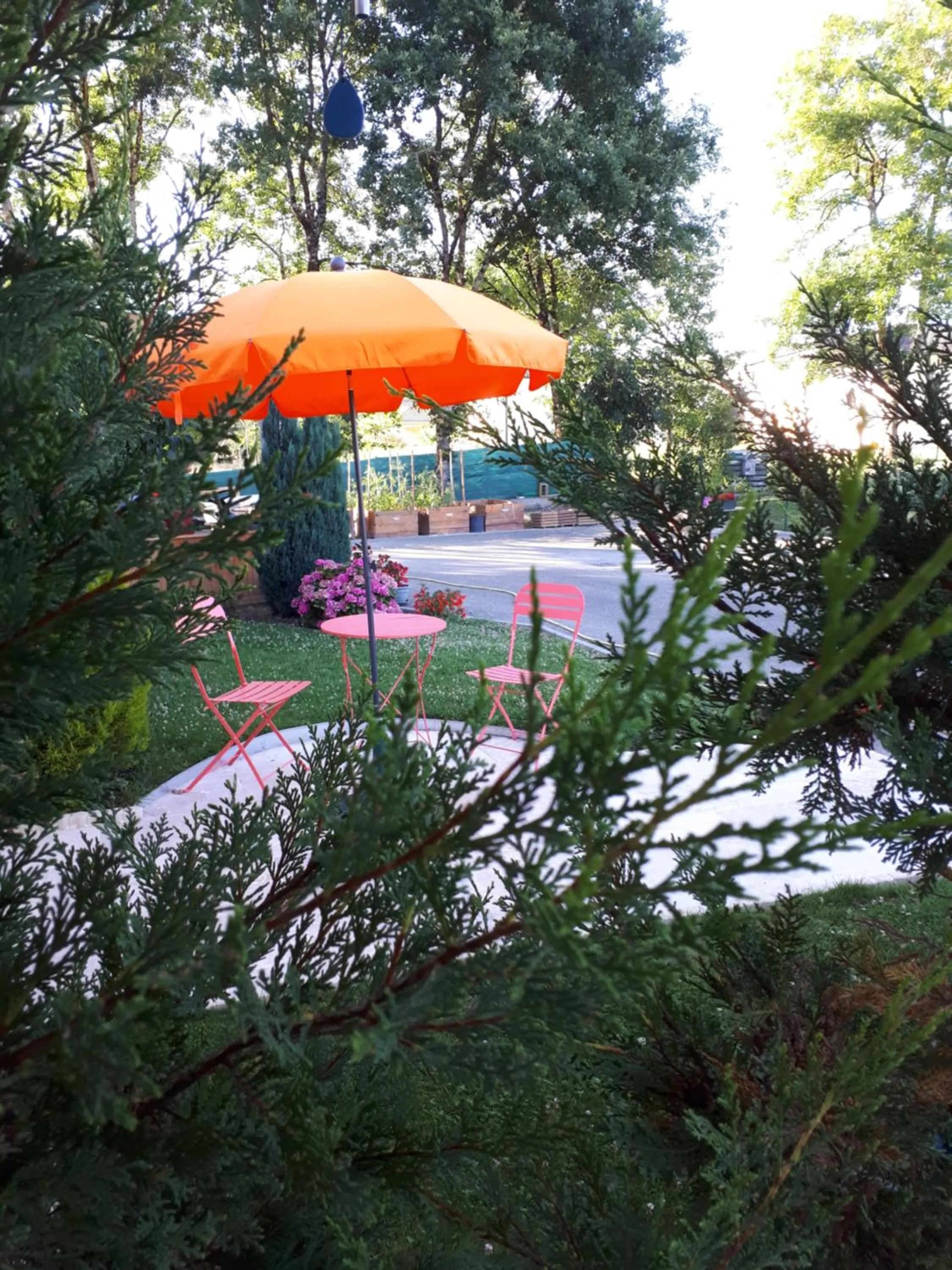 Garden view in La Chênaie