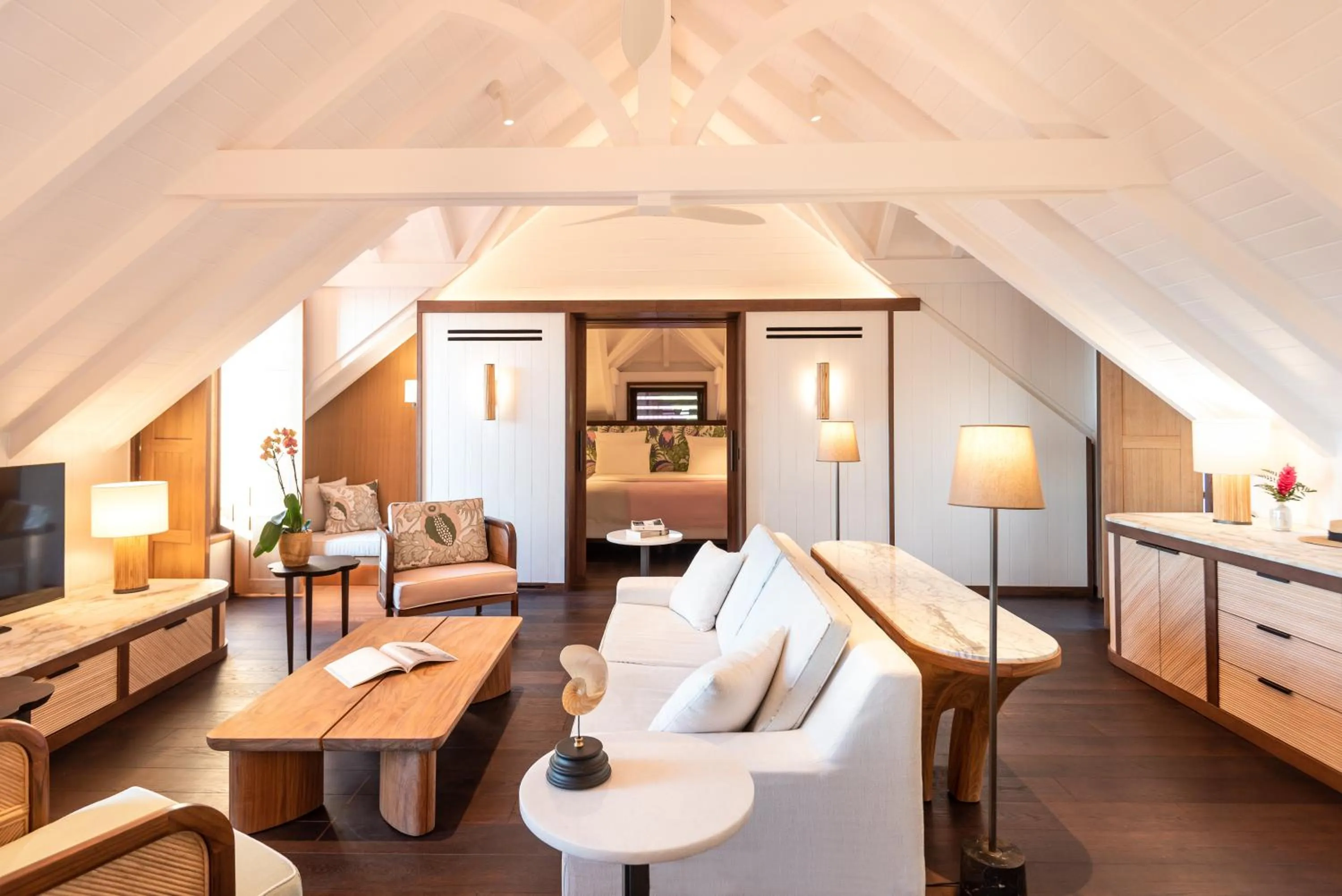Living room in Hôtel Barrière Le Carl Gustaf St Barth