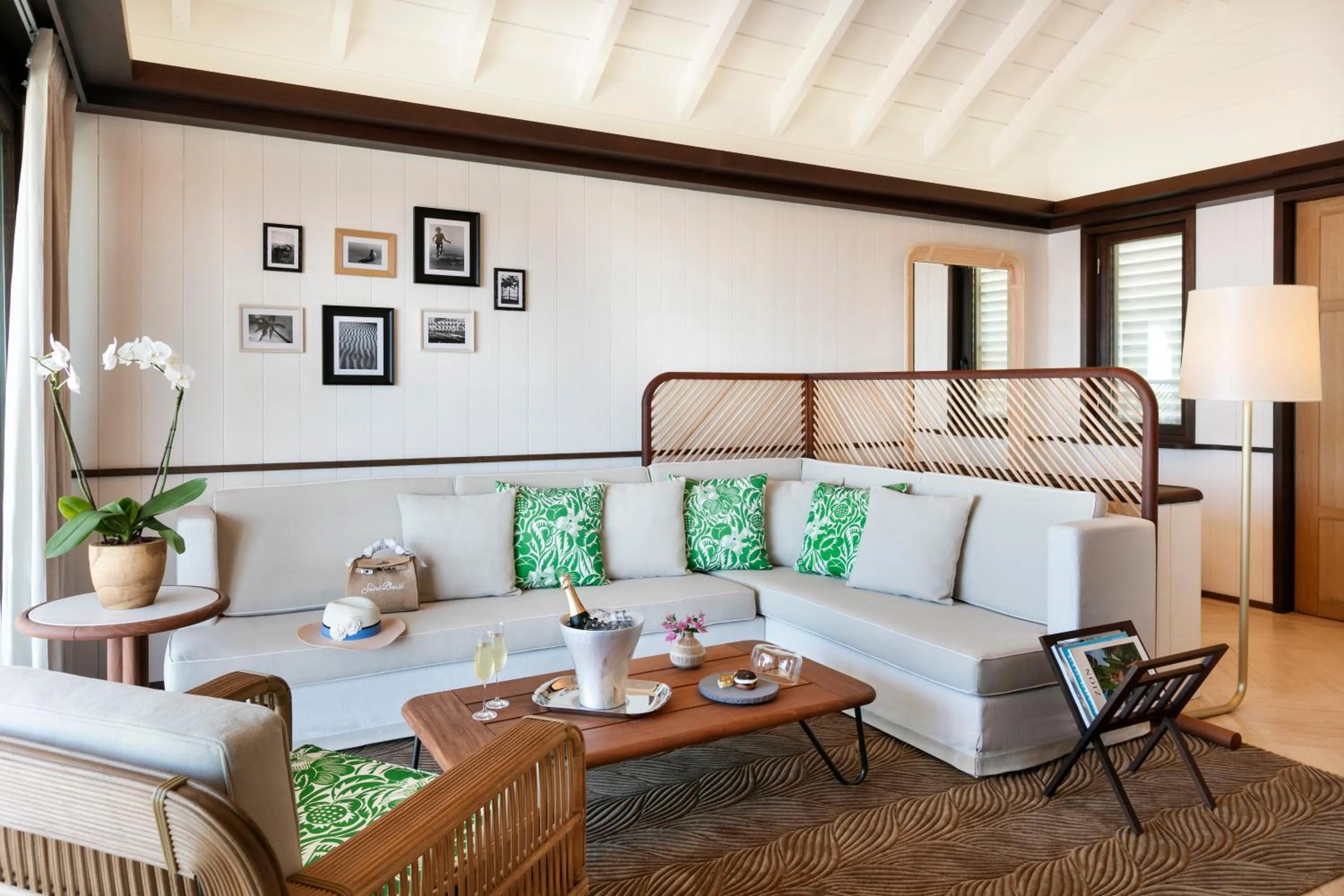 Living room in Hôtel Barrière Le Carl Gustaf St Barth