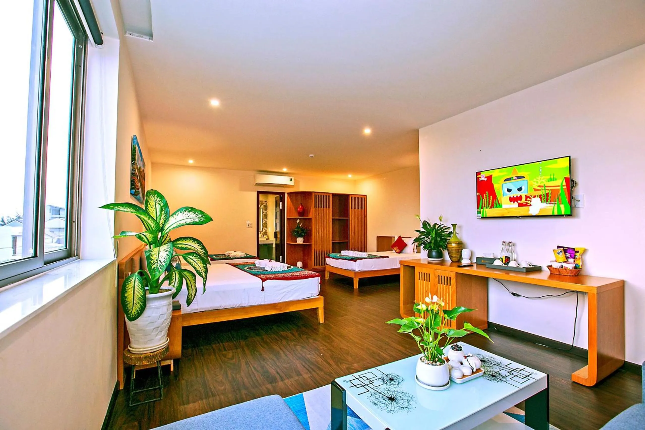 Bed in Silk and Sea Hotel