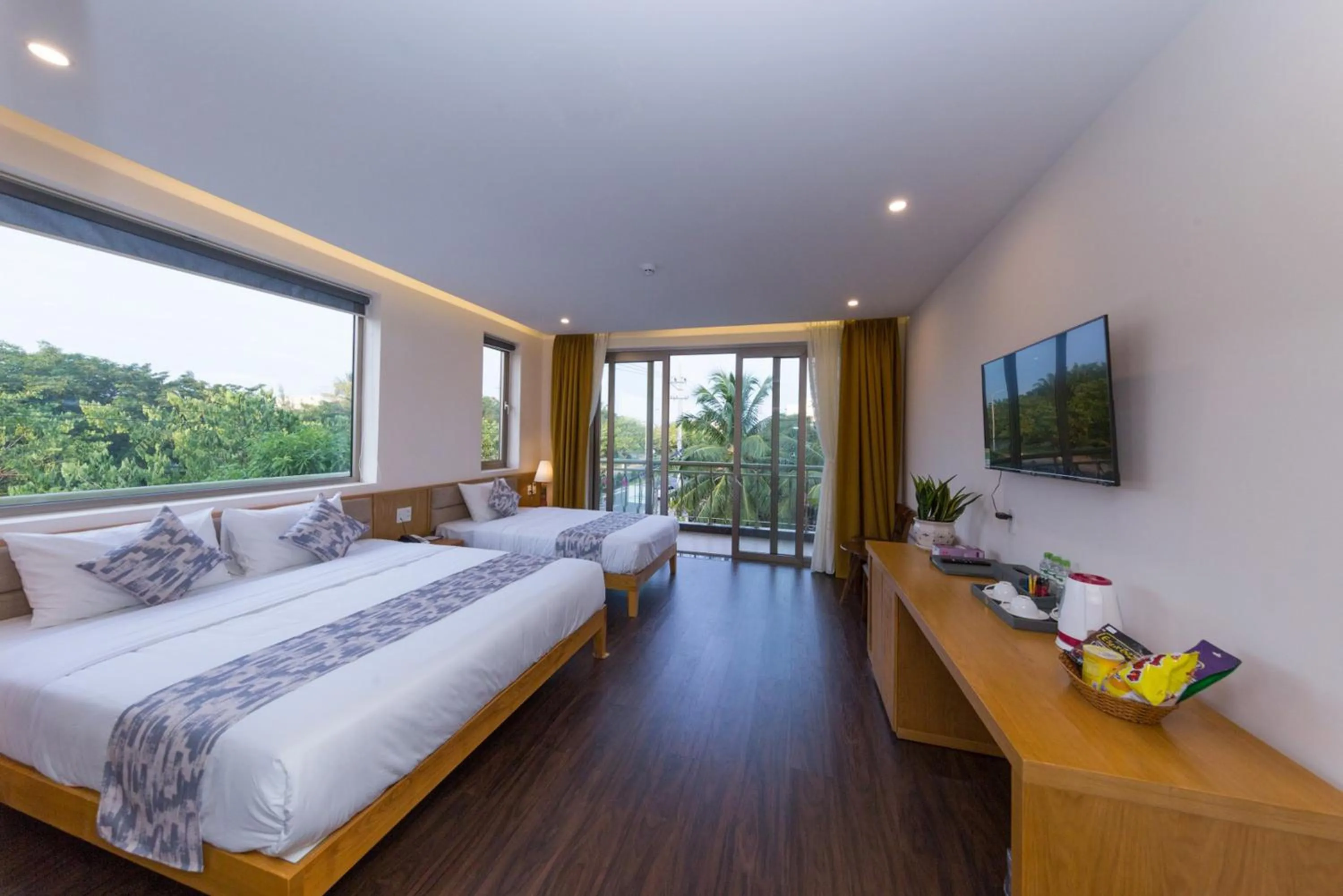 Bedroom in Silk and Sea Hotel