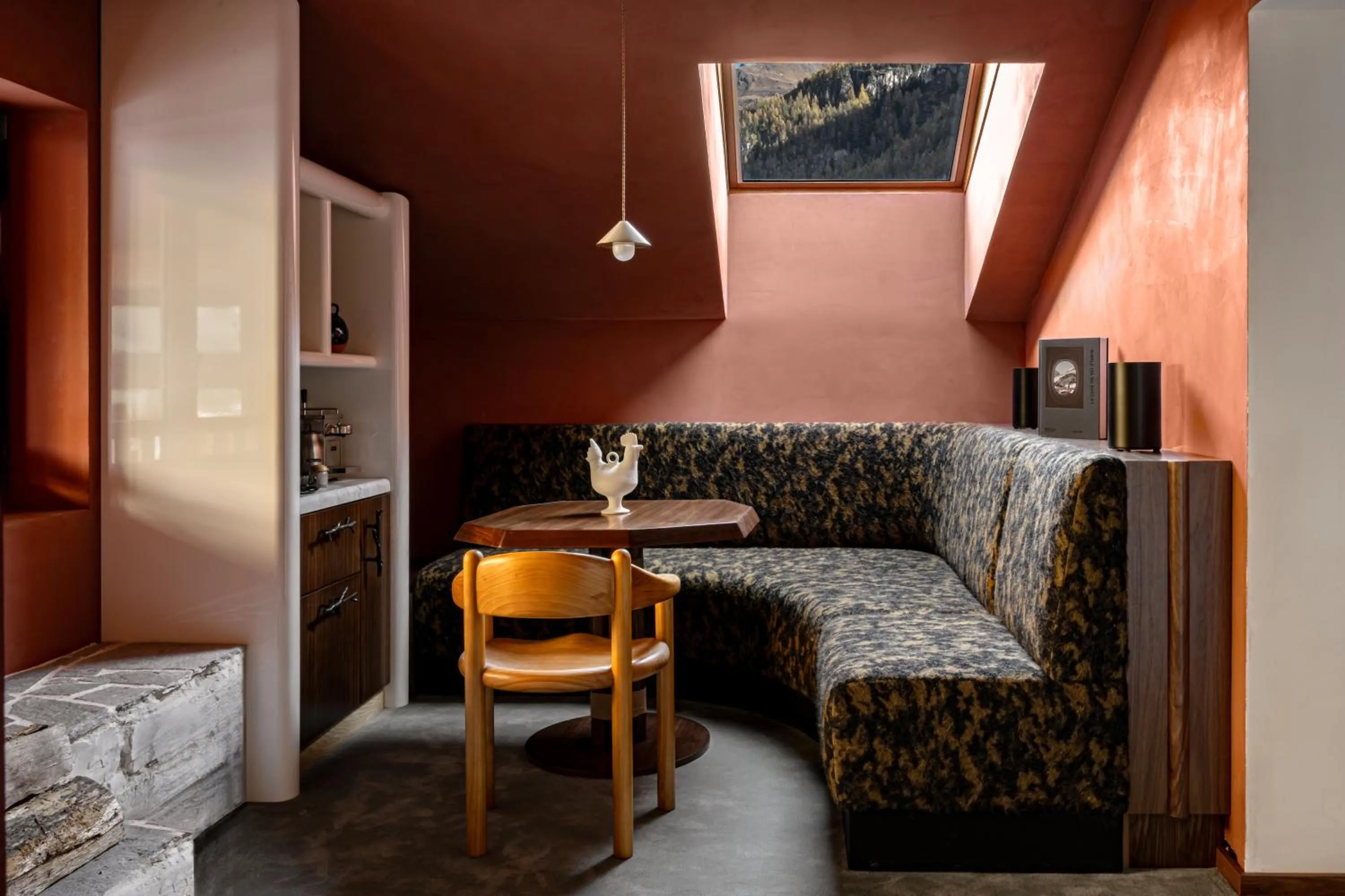 Living room in Experimental Chalet Val d'Isère