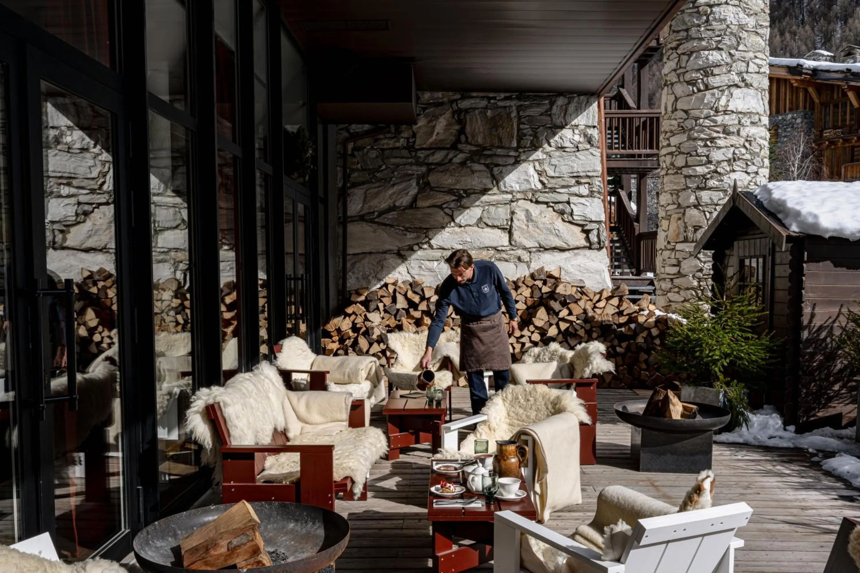 Patio in Experimental Chalet Val d'Isère