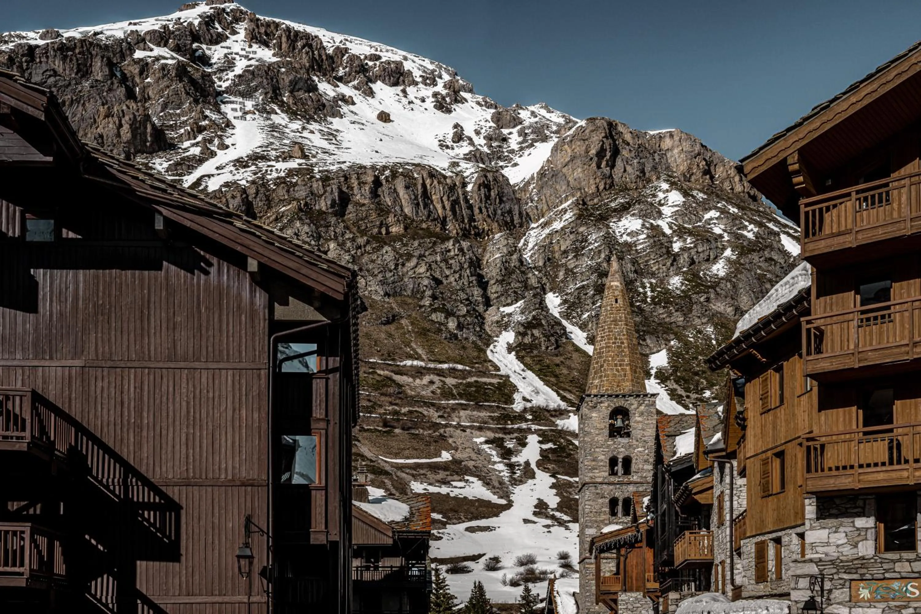 Mountain view in Experimental Chalet Val d'Isère