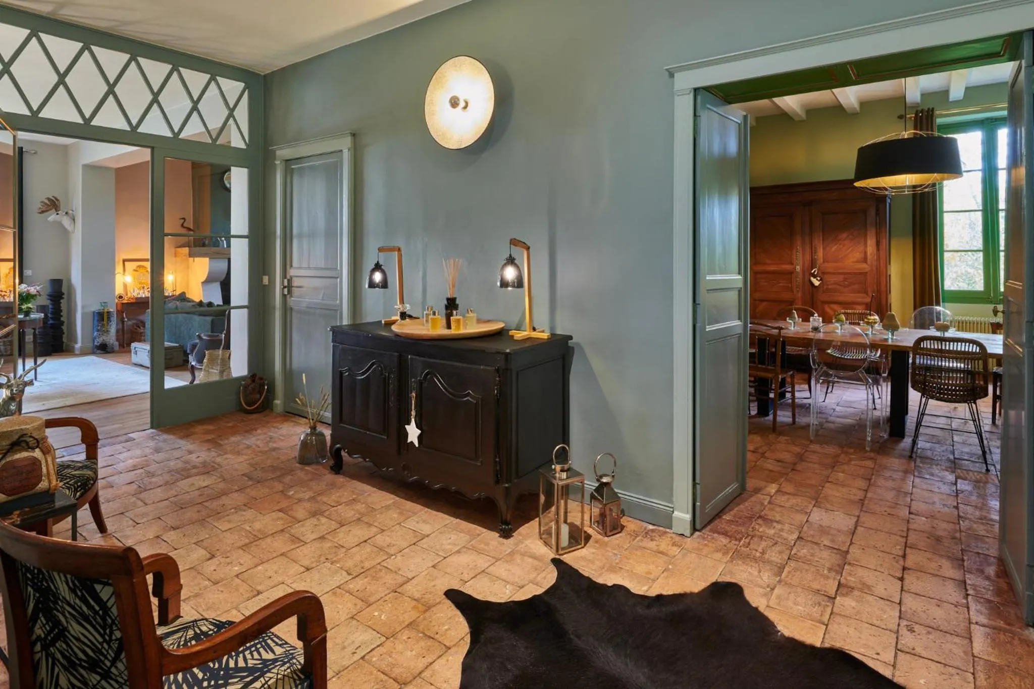Lobby or reception in BEL AIR MAISON D'HOTES DES LANDES