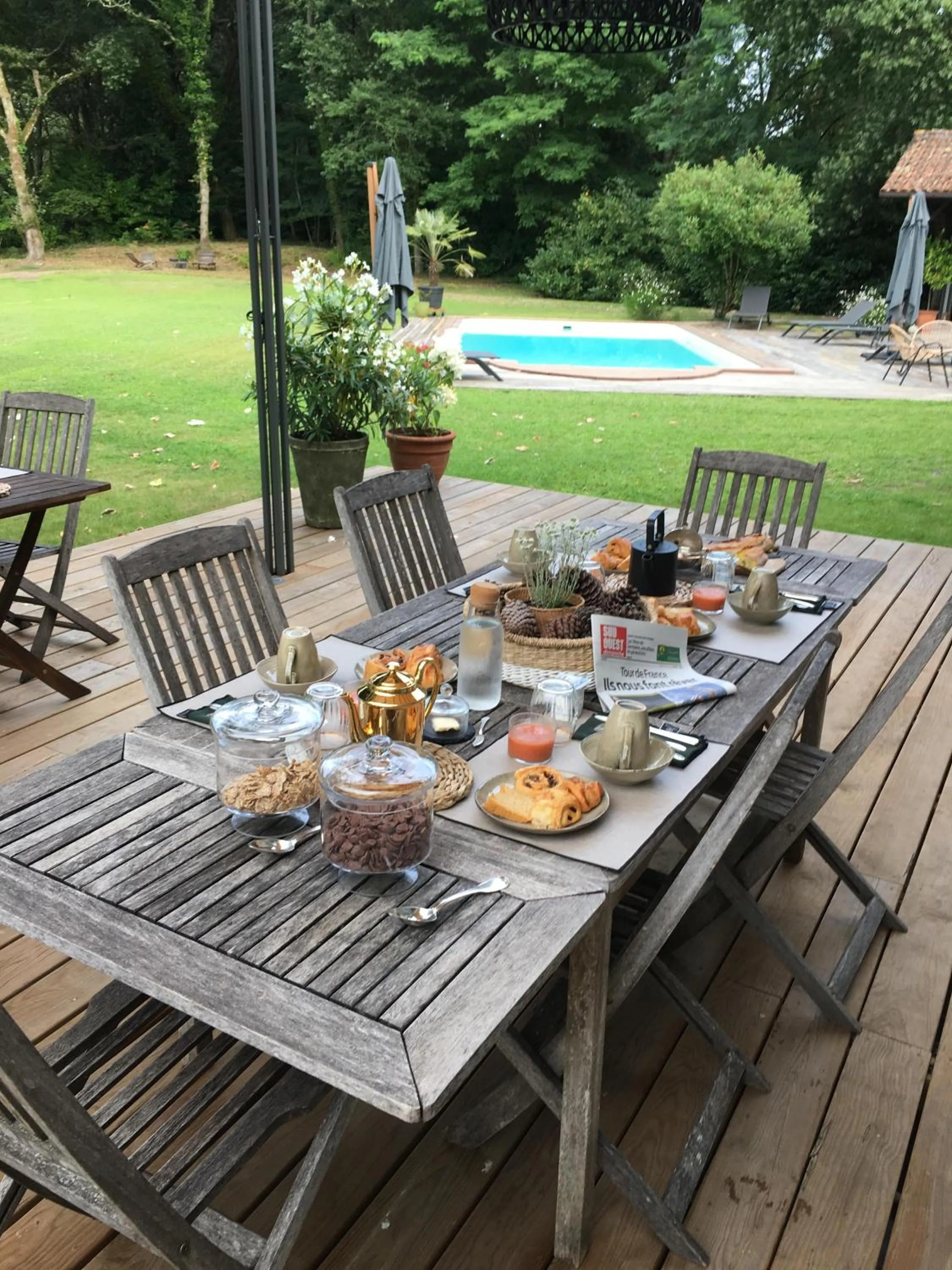 Dining area in BEL AIR MAISON D'HOTES DES LANDES