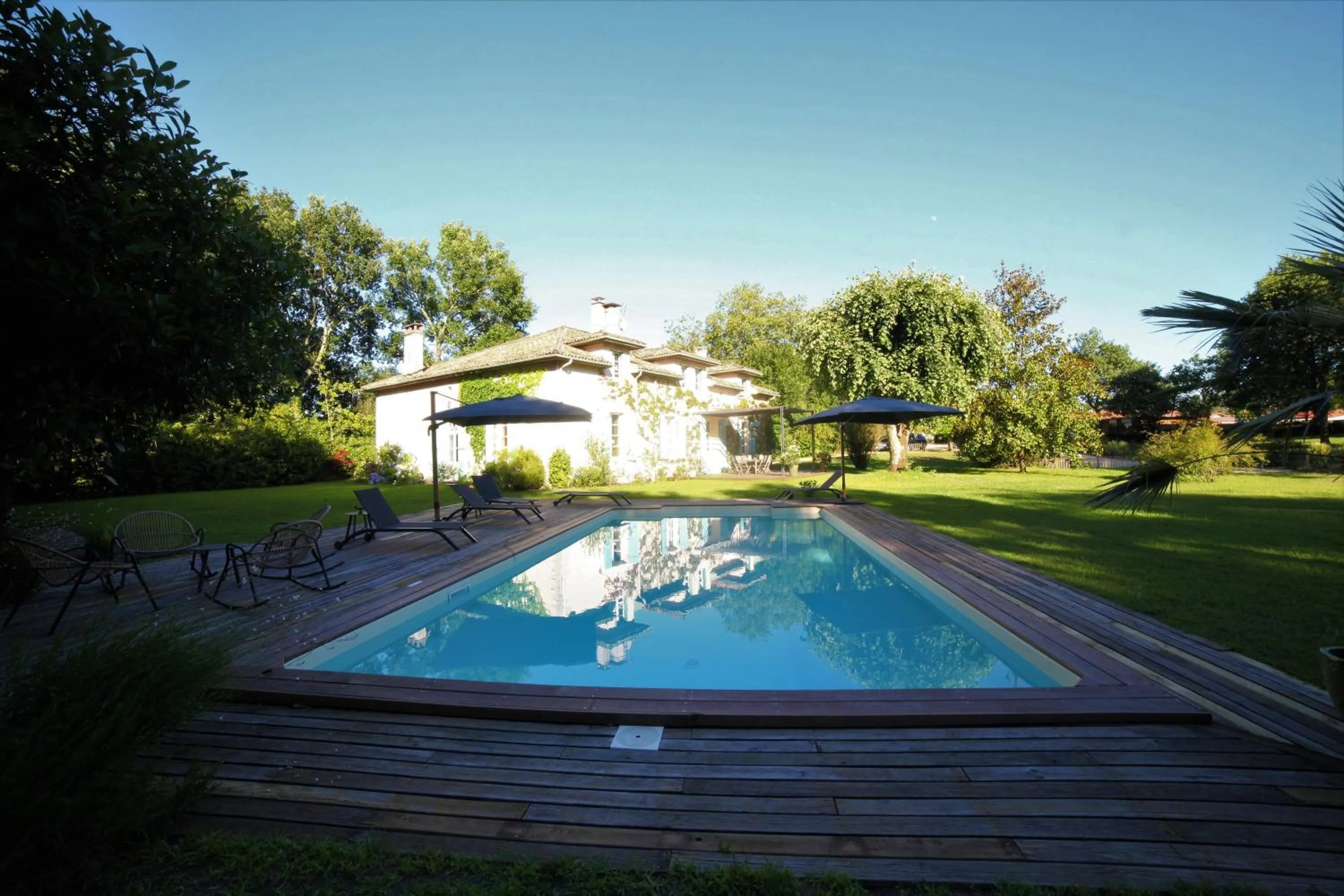 Pool view in BEL AIR MAISON D'HOTES DES LANDES