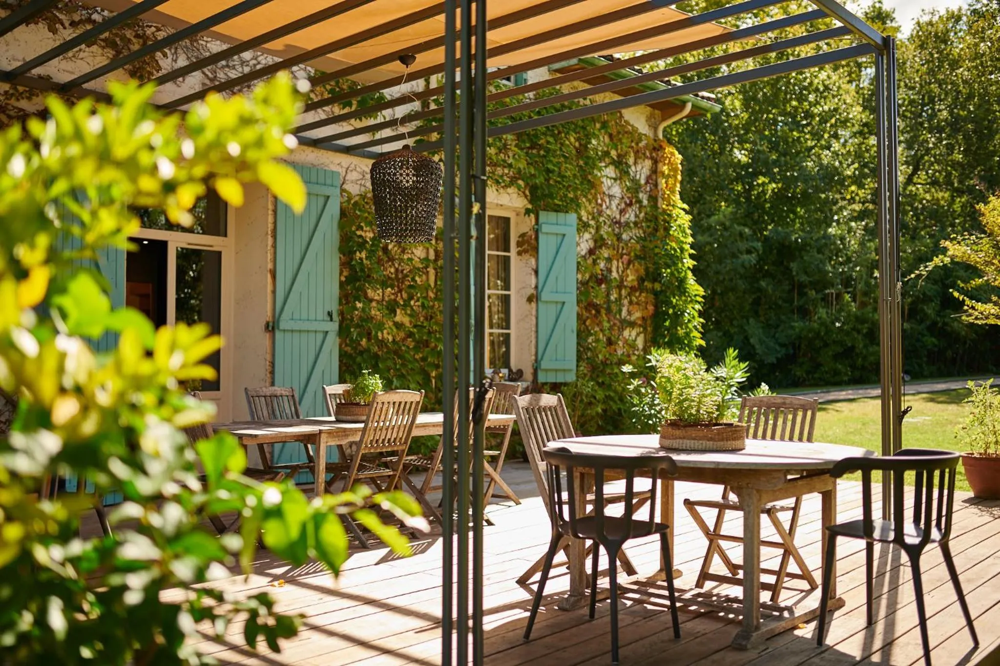 Garden view in BEL AIR MAISON D'HOTES DES LANDES