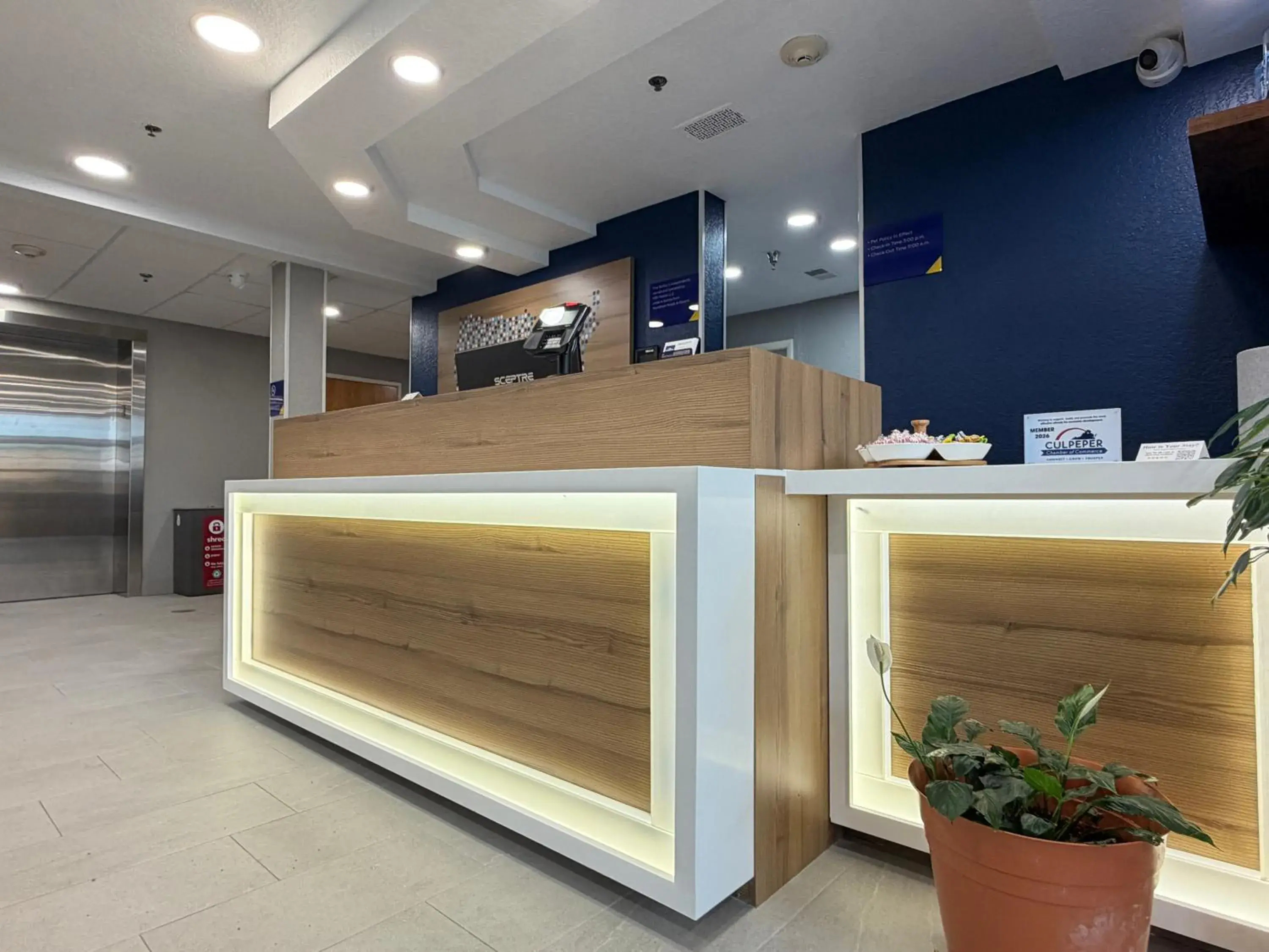 Lobby or reception in Microtel Inn & Suites by Wyndham Culpeper Lobby or reception in Microtel Inn & Suites by Wyndham Culpeper