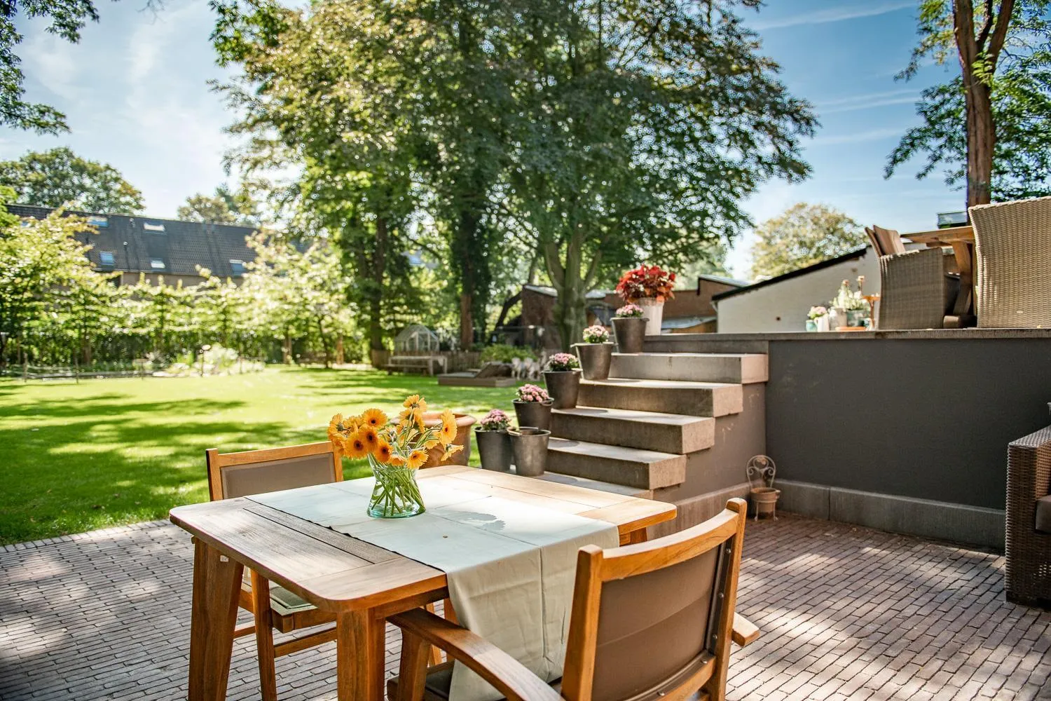 Garden view in B&B Parkhuys