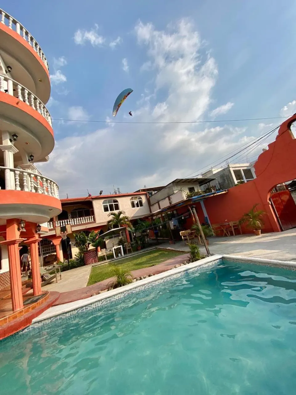Pool view in Gutierrez Hotel