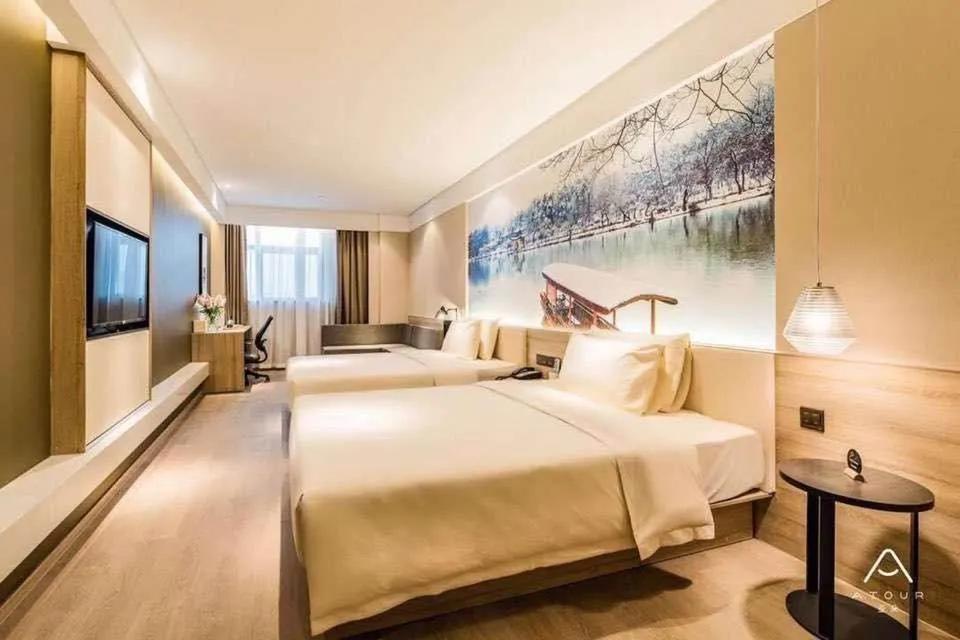 Bed in Atour Hotel Yangzhou Ancient Canal Dongguan Street