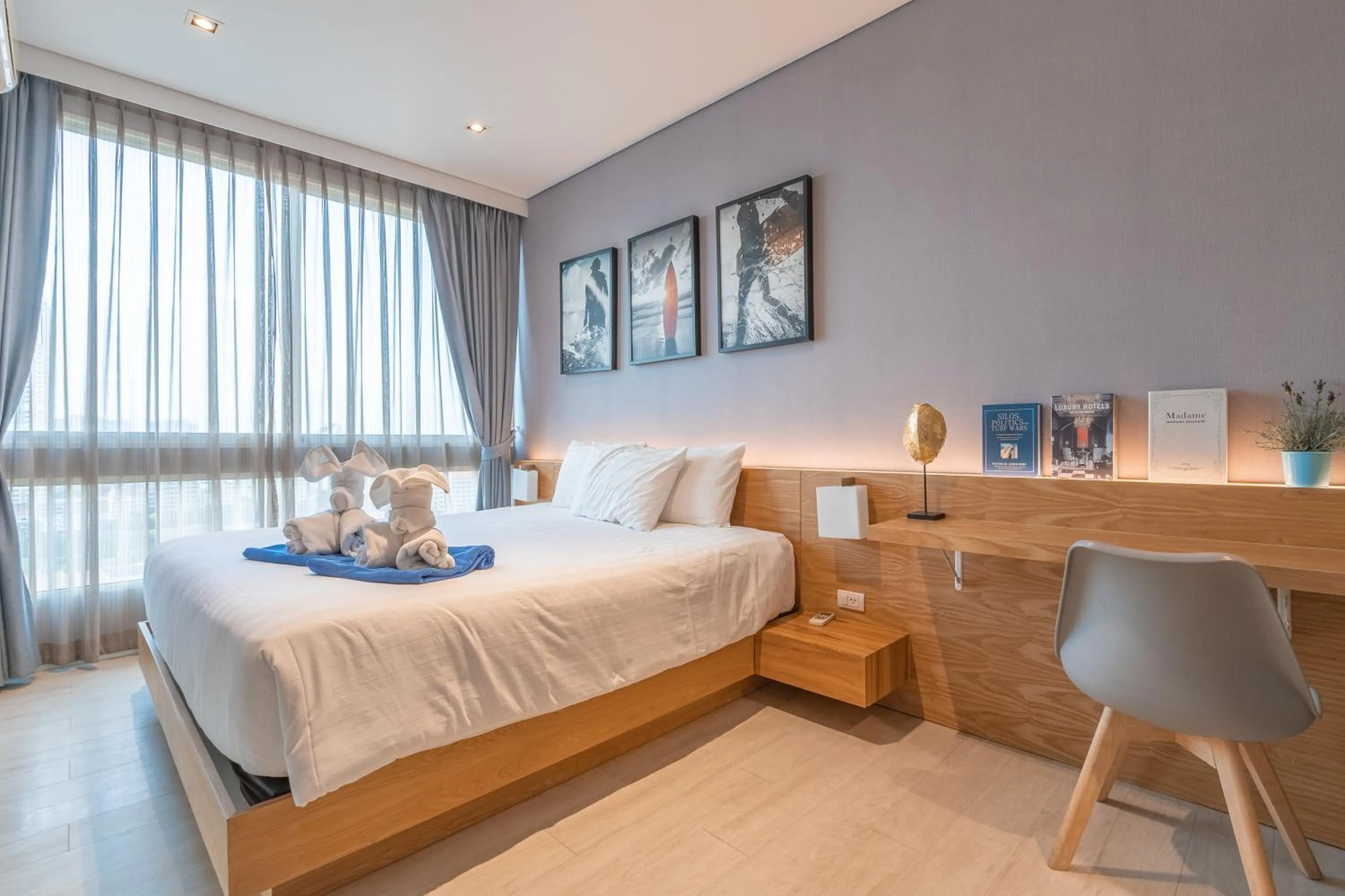 Bed in Pattaya Holiday at Veranda Residence Pattaya