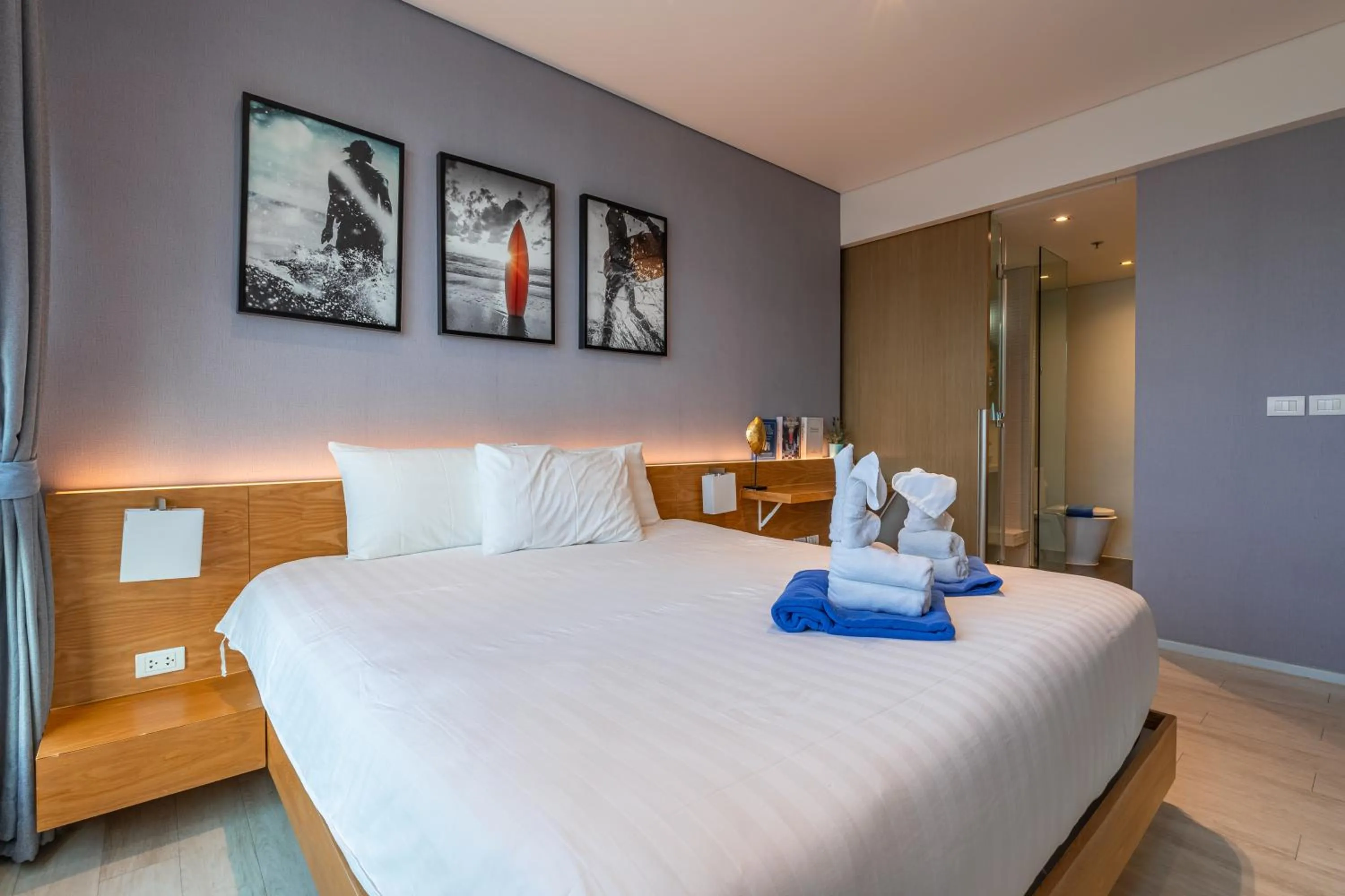 Bed in Pattaya Holiday at Veranda Residence Pattaya