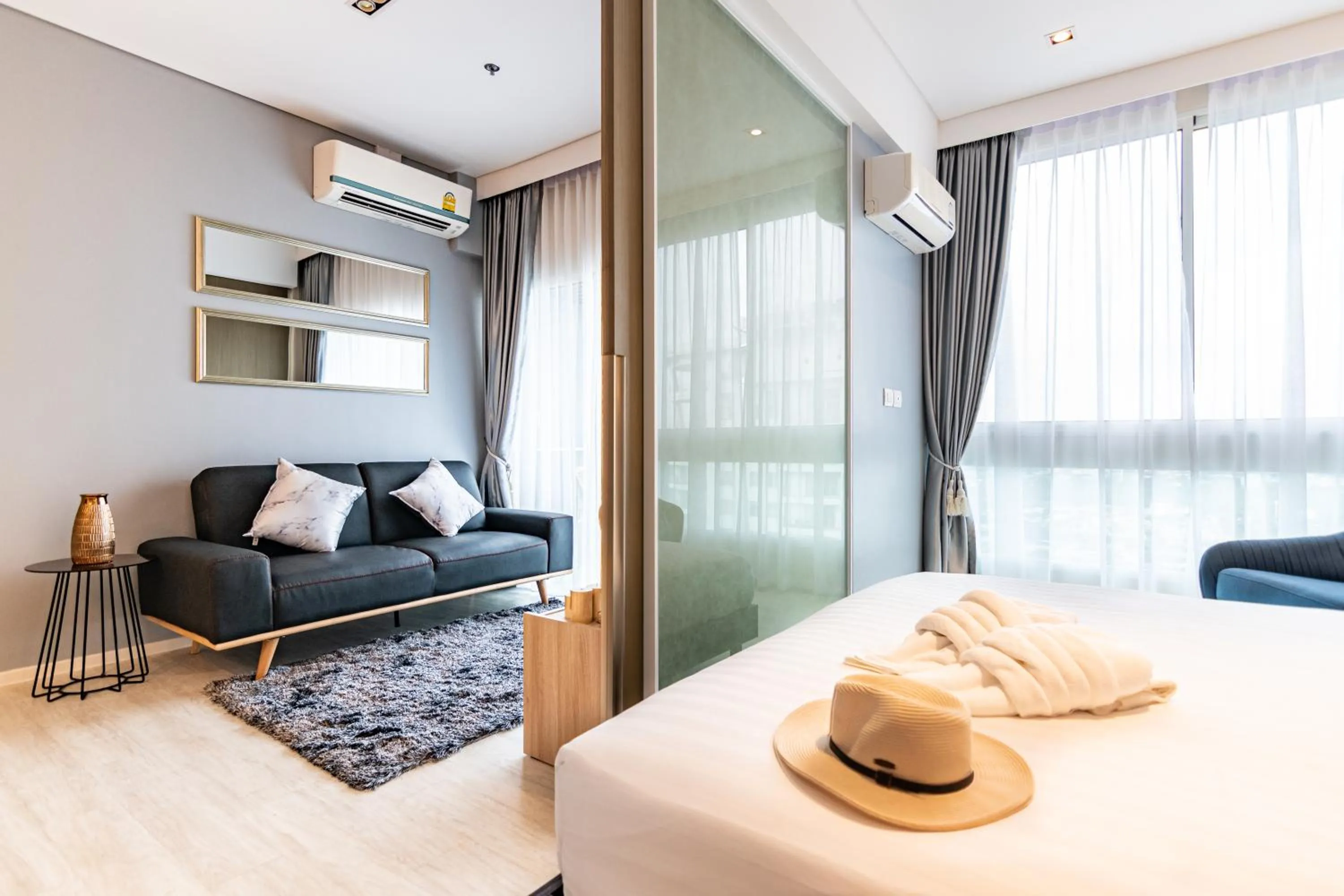 Bed in Pattaya Holiday at Veranda Residence Pattaya