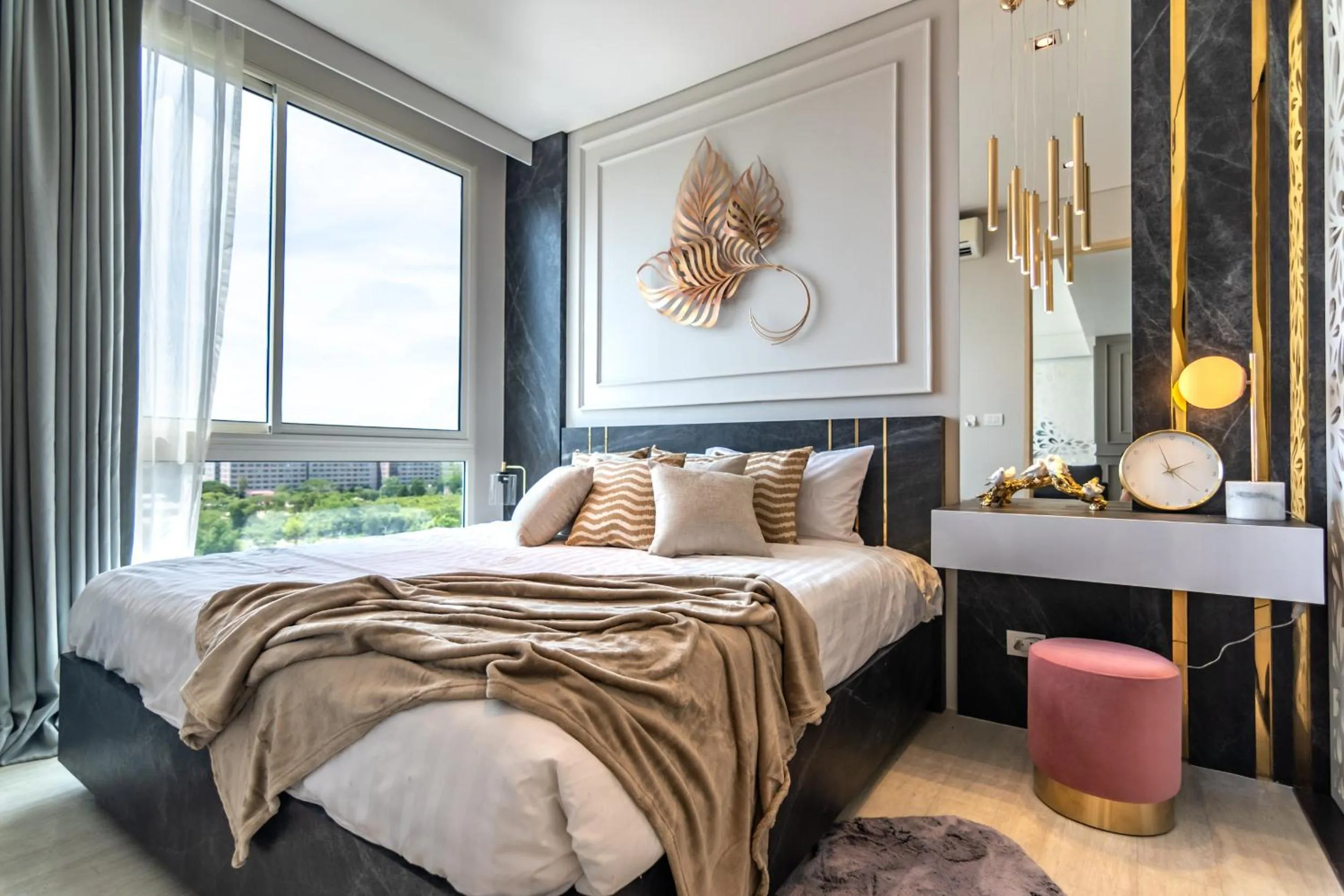 Bed in Pattaya Holiday at Veranda Residence Pattaya