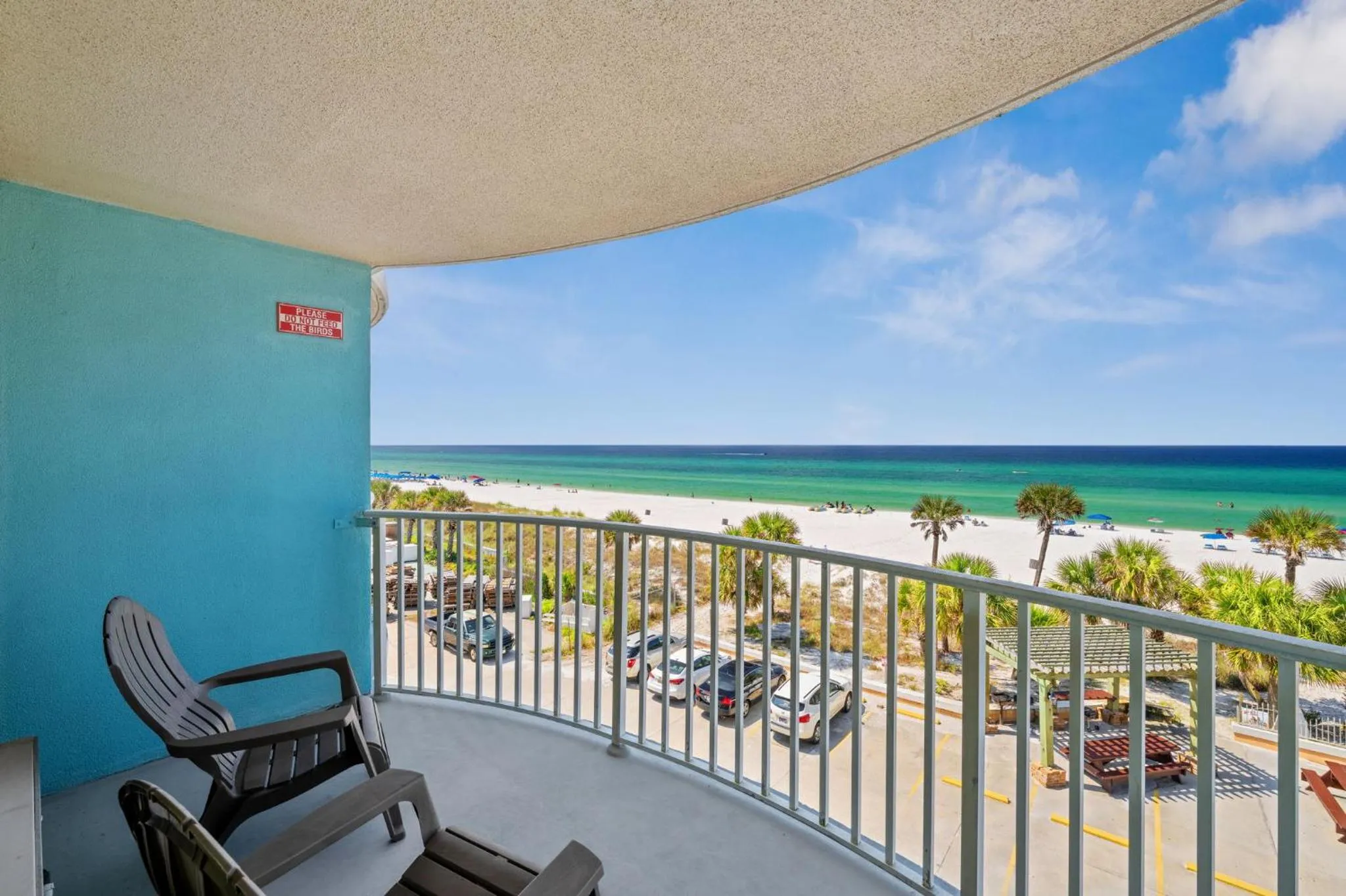 Balcony/Terrace in Holiday Terrace Beachfront Hotel, a By The Sea Resort