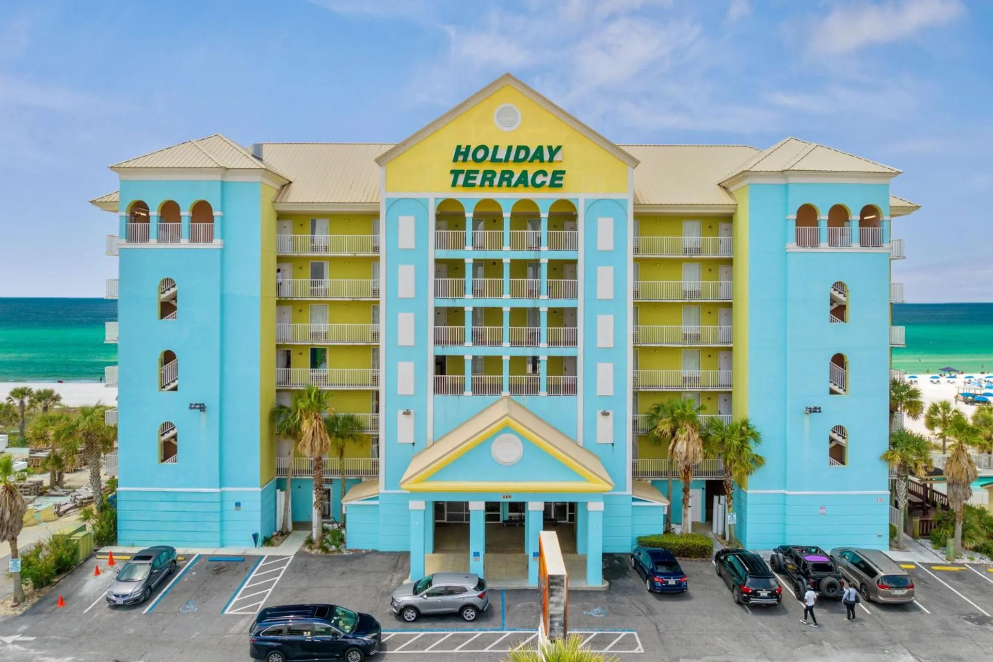 Property building in Holiday Terrace Beachfront Hotel, a By The Sea Resort