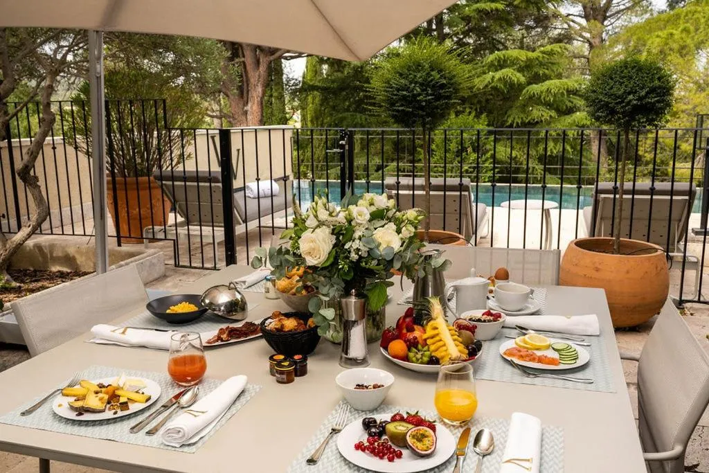 Balcony/Terrace in Le Vallon de Valrugues Hotel Spa & Villas