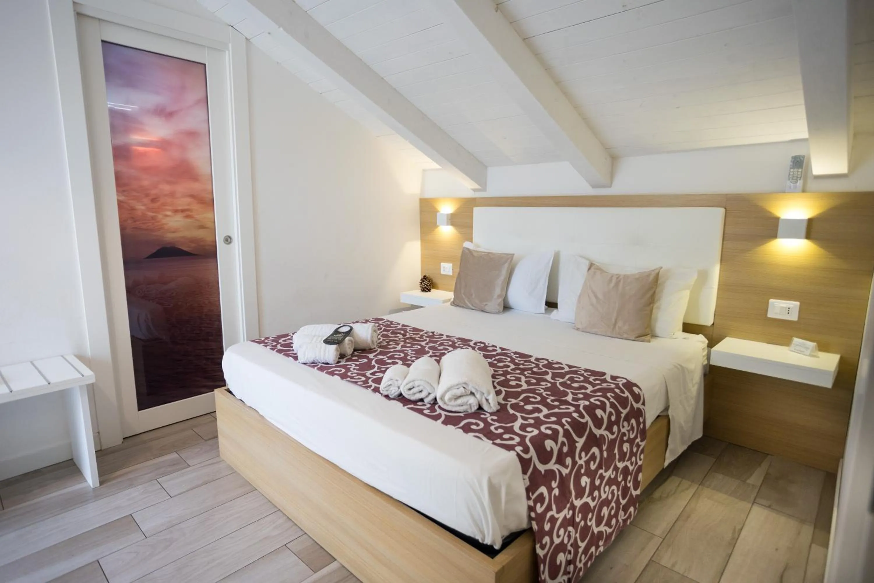 Bed in B&B Island Tropea -Sea View Rooms & Suites-