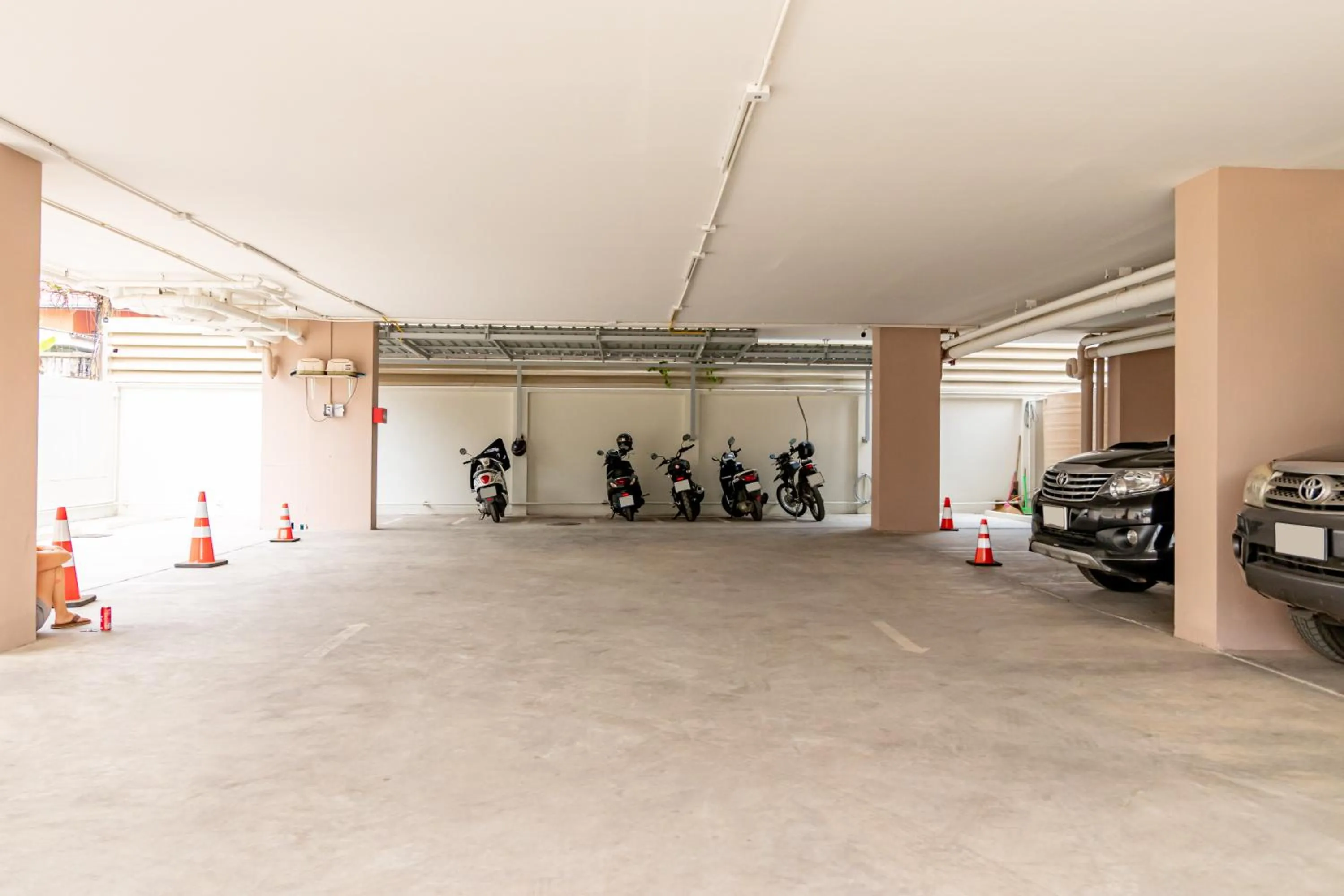 Parking in BeWish Residence Bangphlat