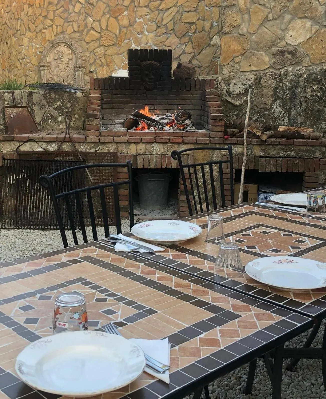 BBQ facilities in Agriresort Villa Bentivoglio