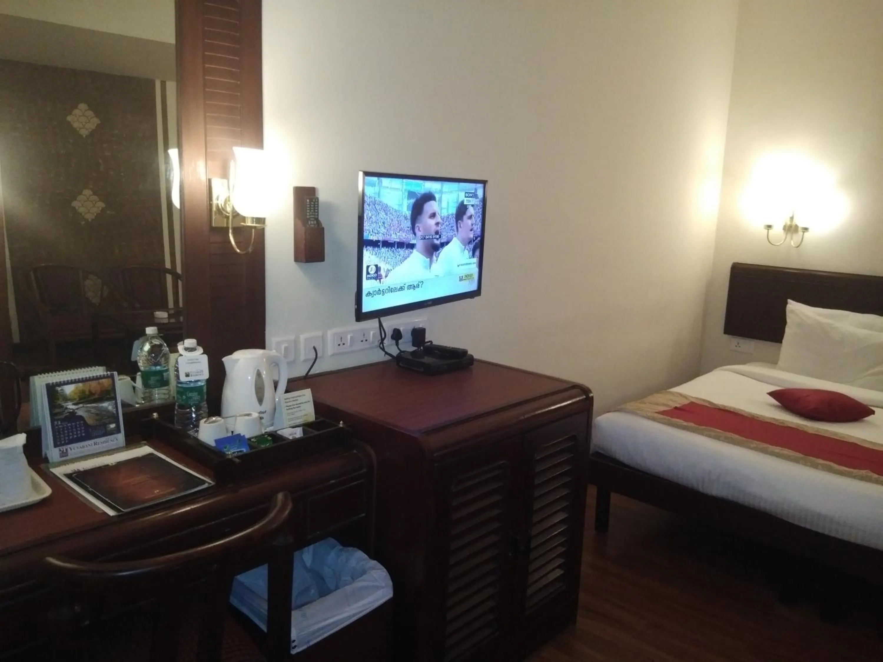 TV and multimedia, Bed in Yuvarani Residency