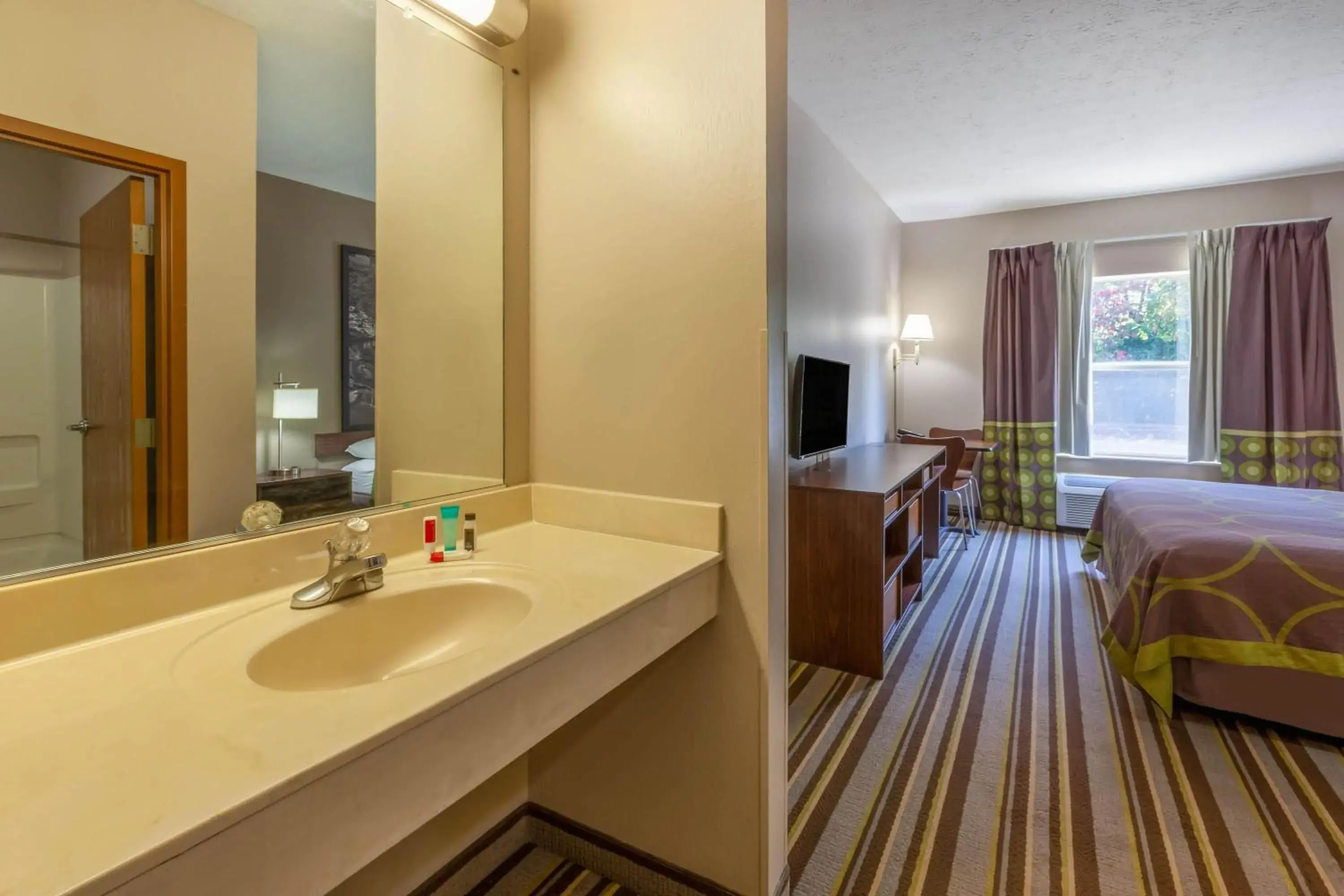 Photo of the whole room in Super 8 by Wyndham La Grange KY Photo of the whole room in Super 8 by Wyndham La Grange KY