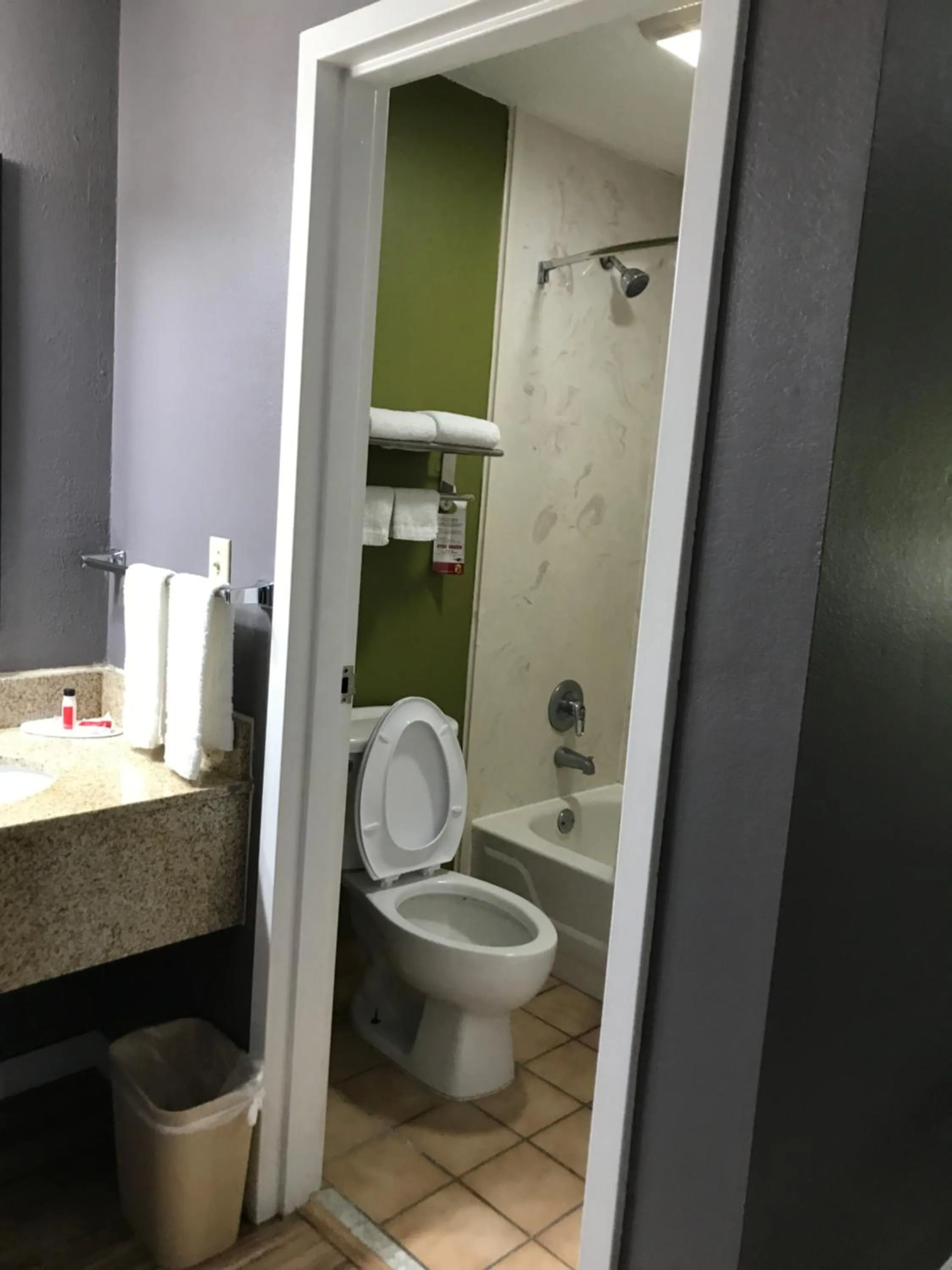 Bathroom in Super 8 by Wyndham Slidell