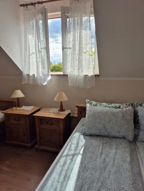 Bed in Pensjonat Rybaczówka - noclegi, restauracja, port