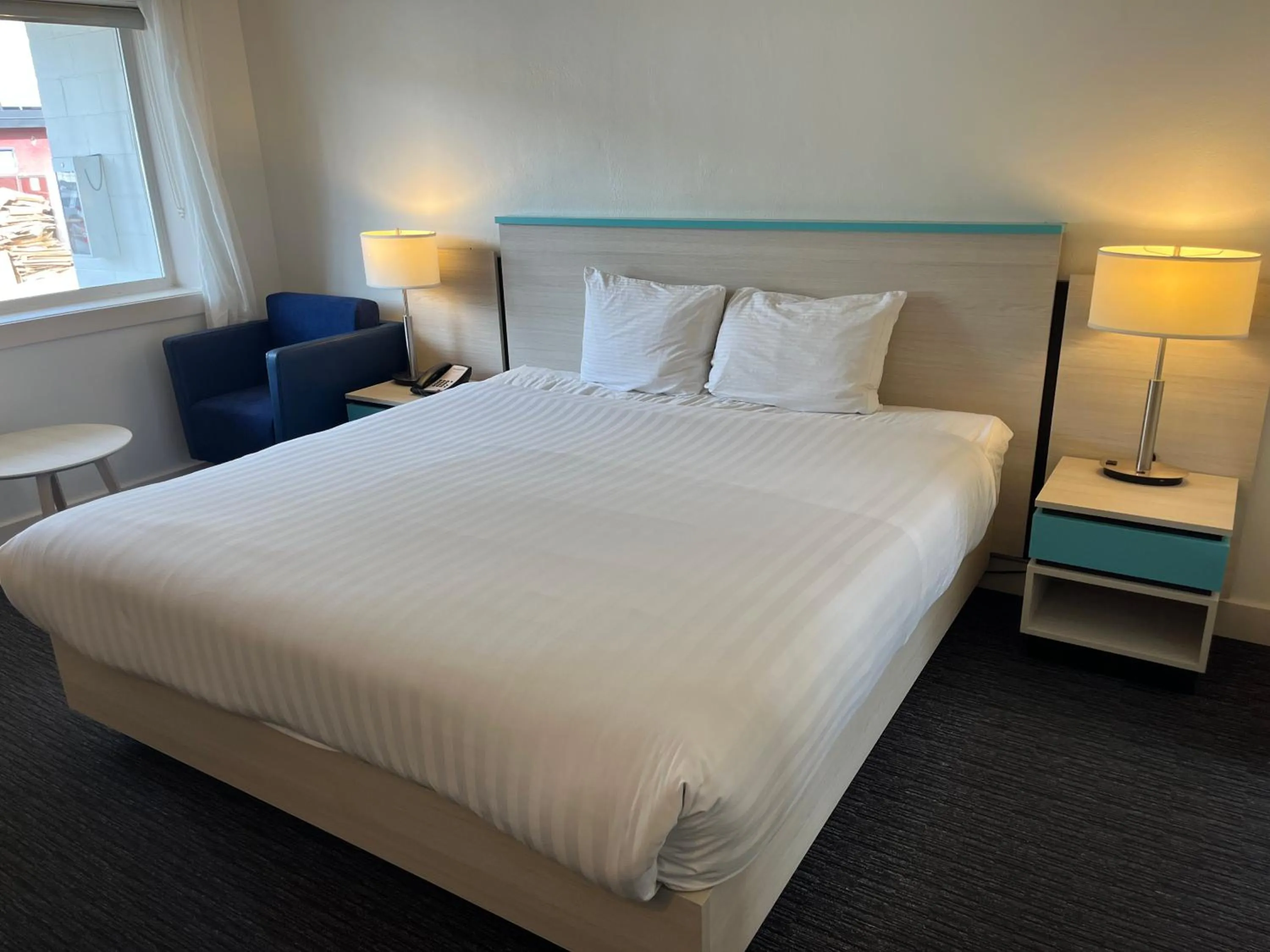 Bed in Revelstoke Lodge