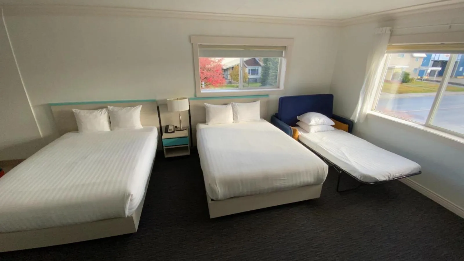 Bed in Revelstoke Lodge