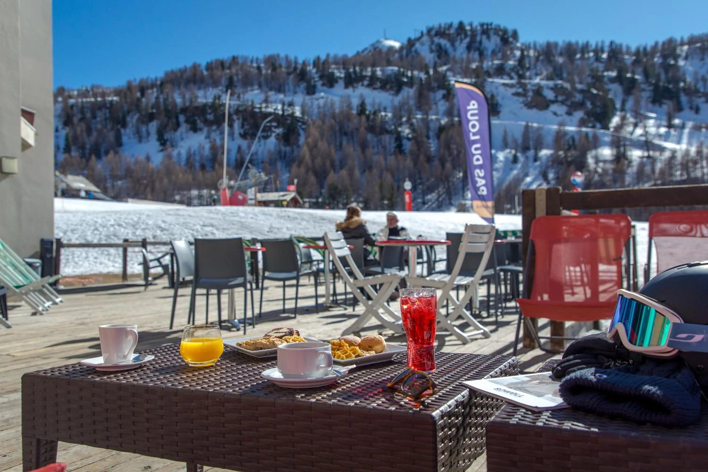 Balcony/Terrace in SOWELL HOTELS Le Pas du Loup