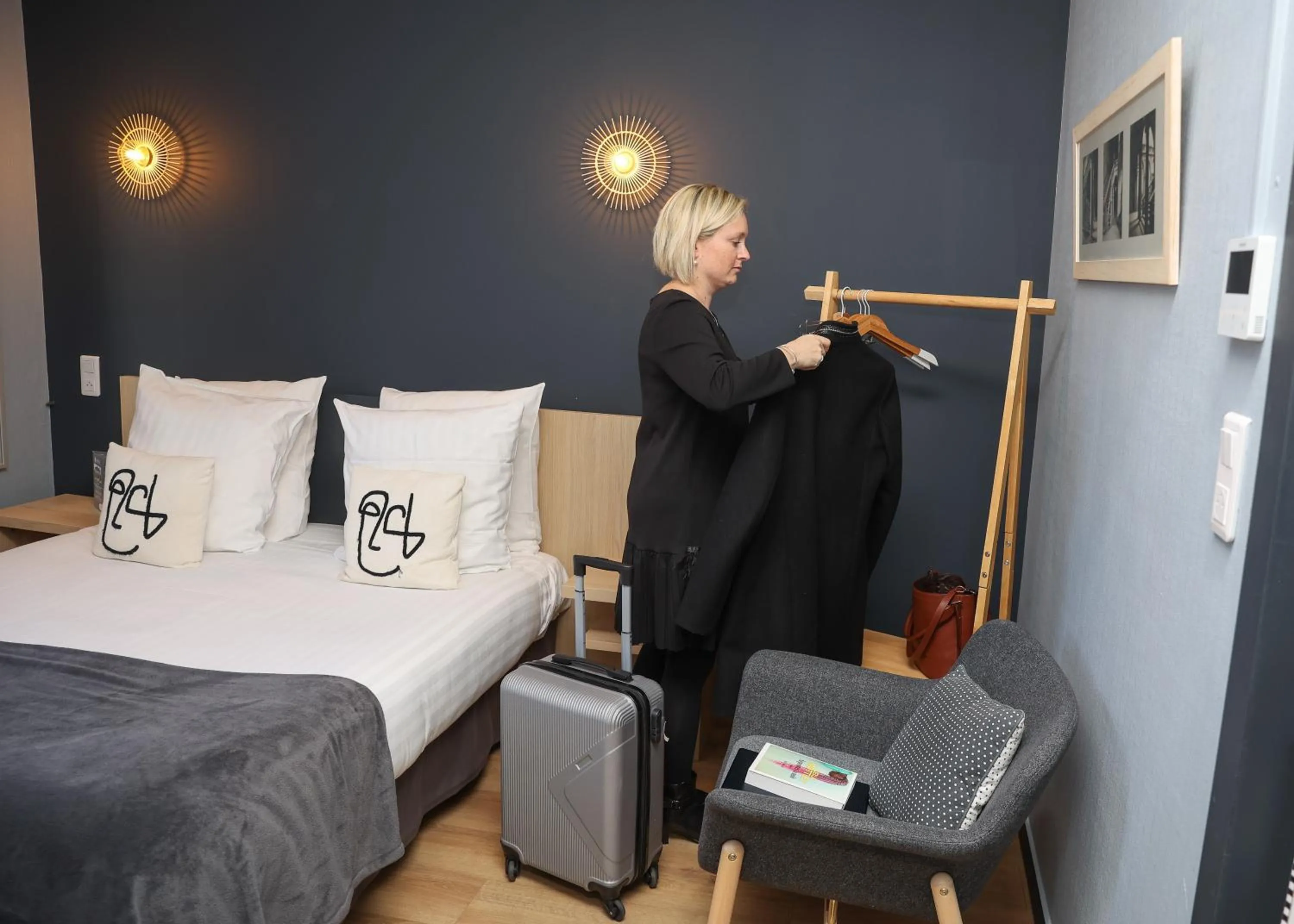 Bed in Hôtel La Réserve de Brive