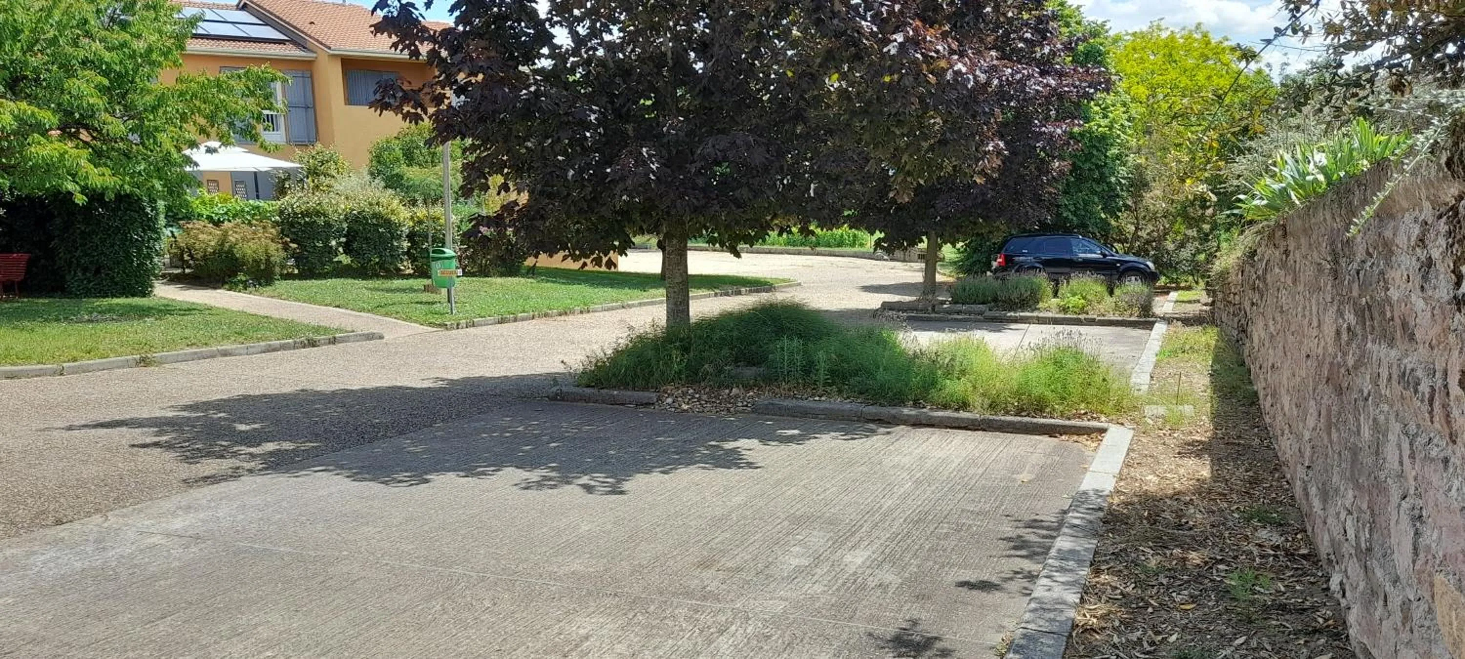 Garden view in Hôtel des Vignes - Juliénas
