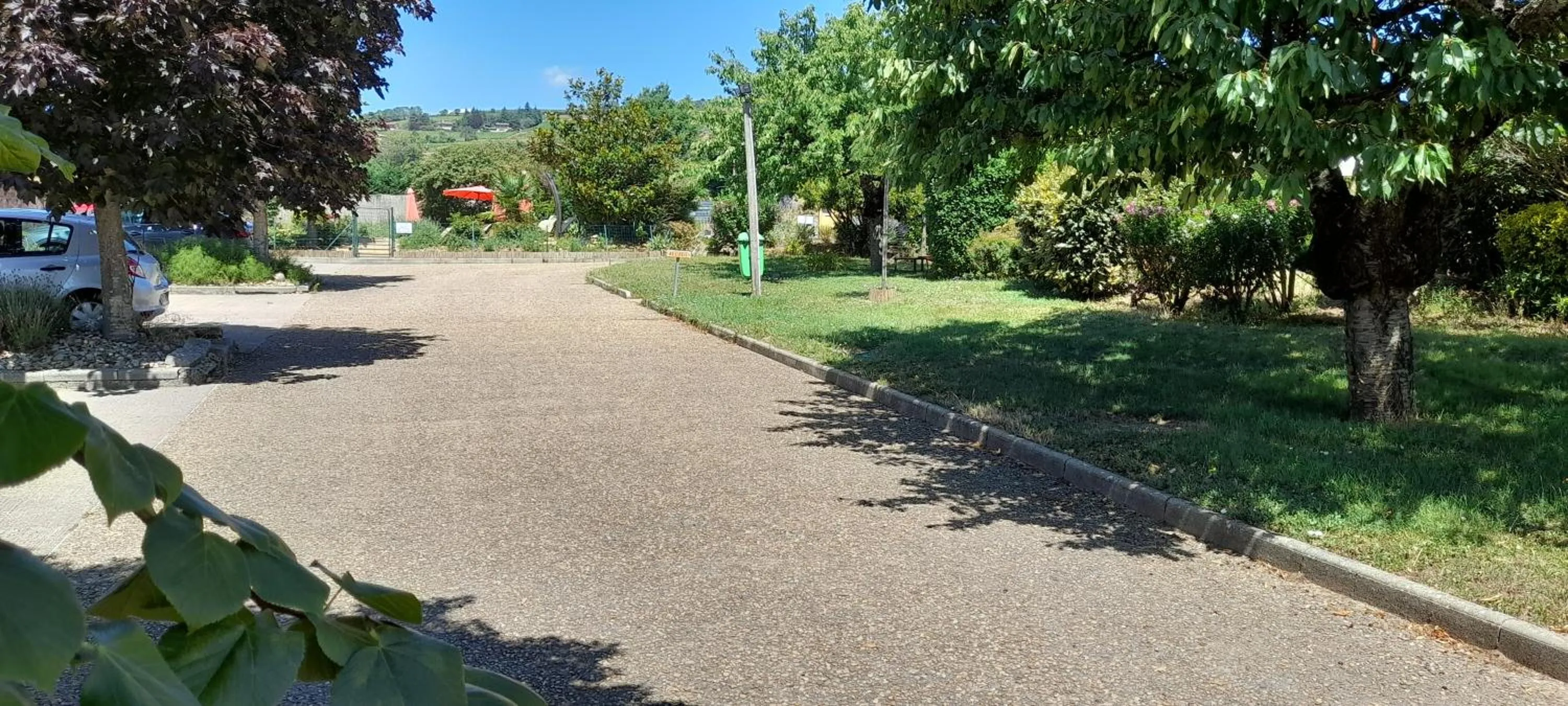 Garden view in Hôtel des Vignes - Juliénas