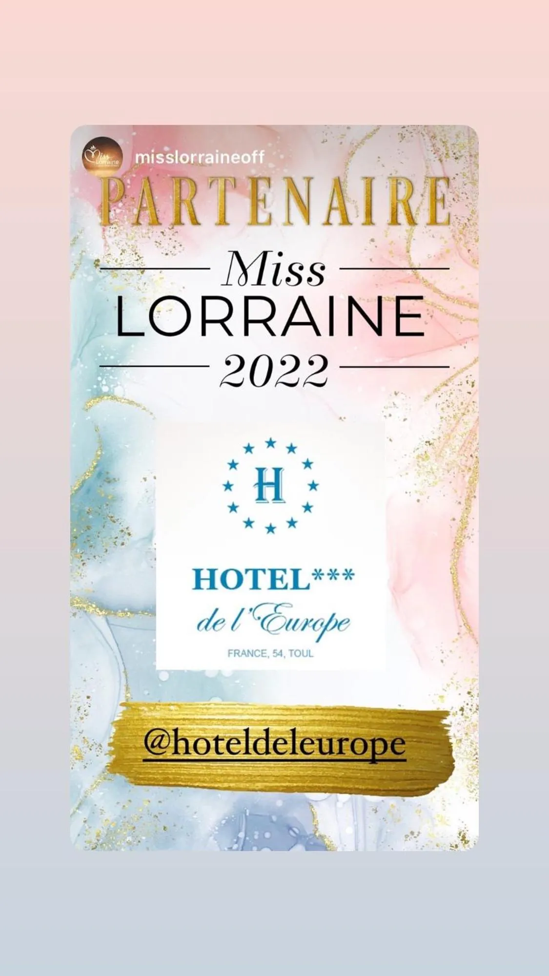 Certificate/Award in Hotel De L'Europe