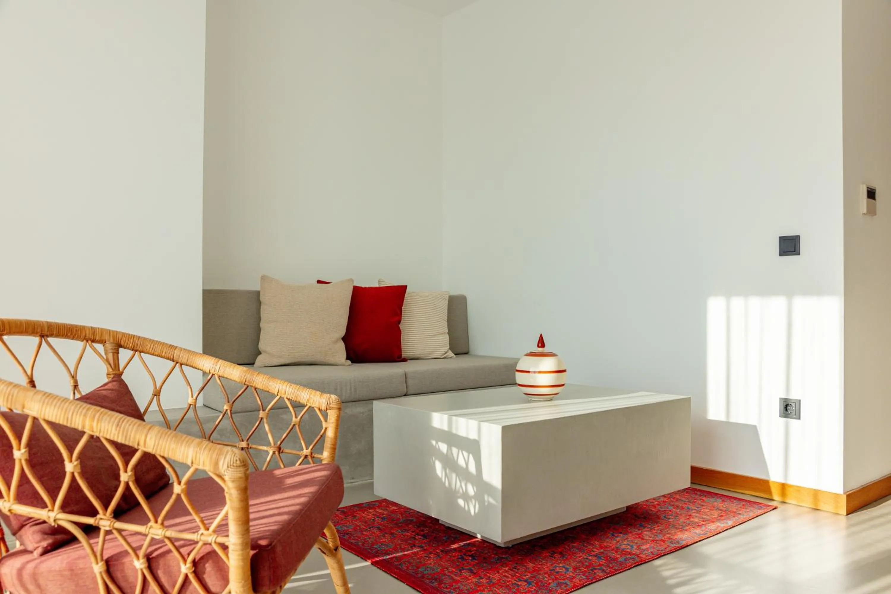 Seating area in Carruba Boutique Hotel