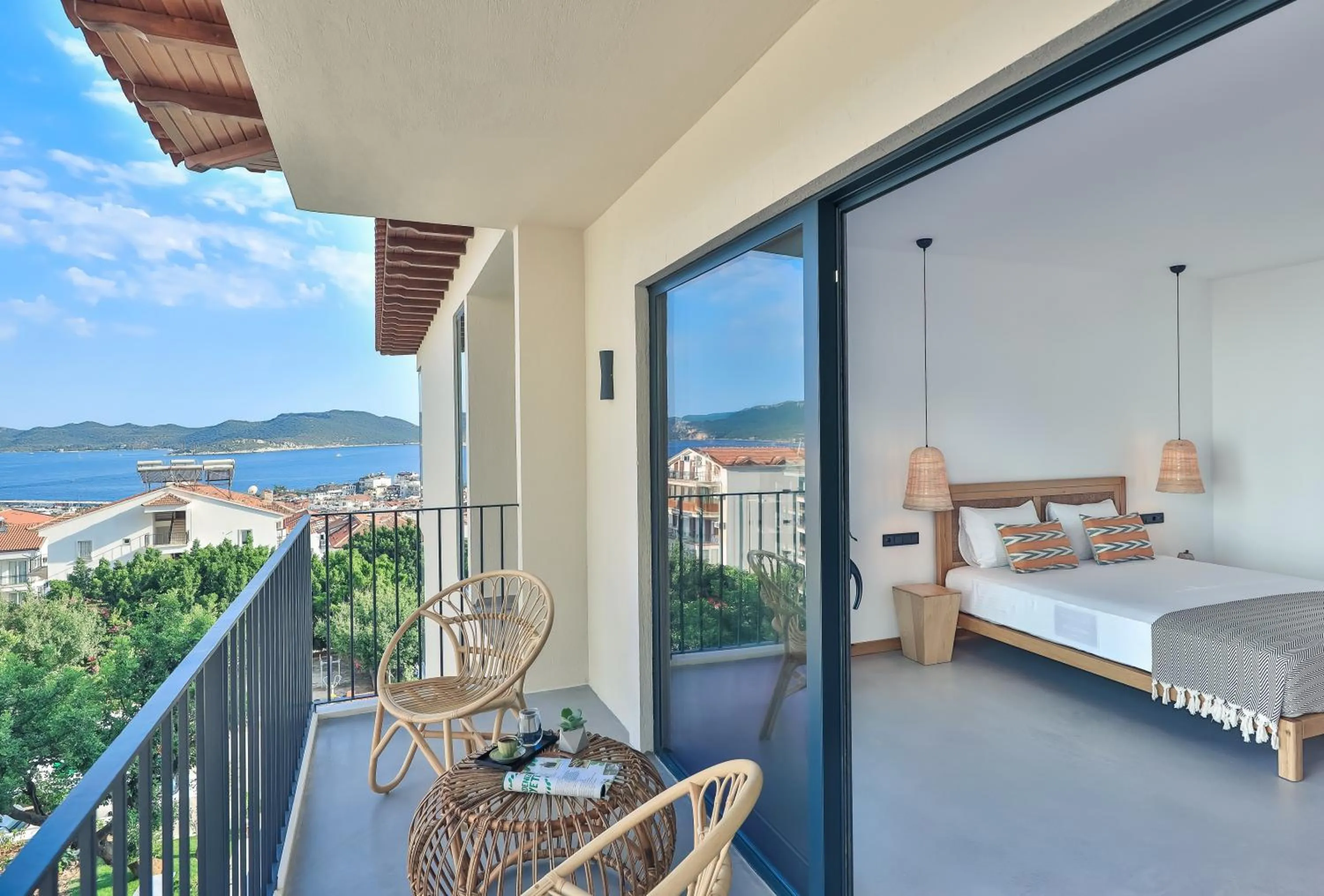 Balcony/Terrace, Bed in Carruba Boutique Hotel