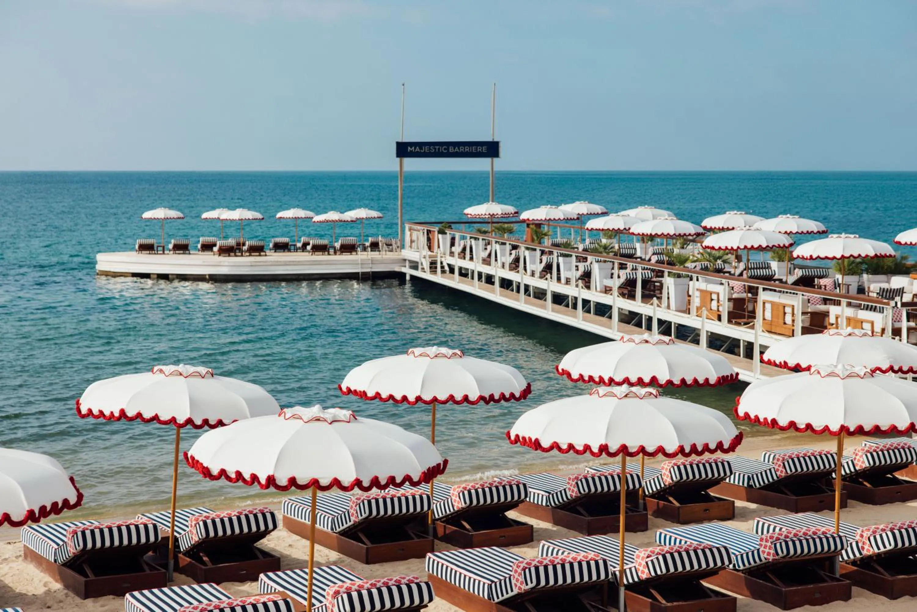 Beach in Hôtel Barrière Le Majestic Cannes