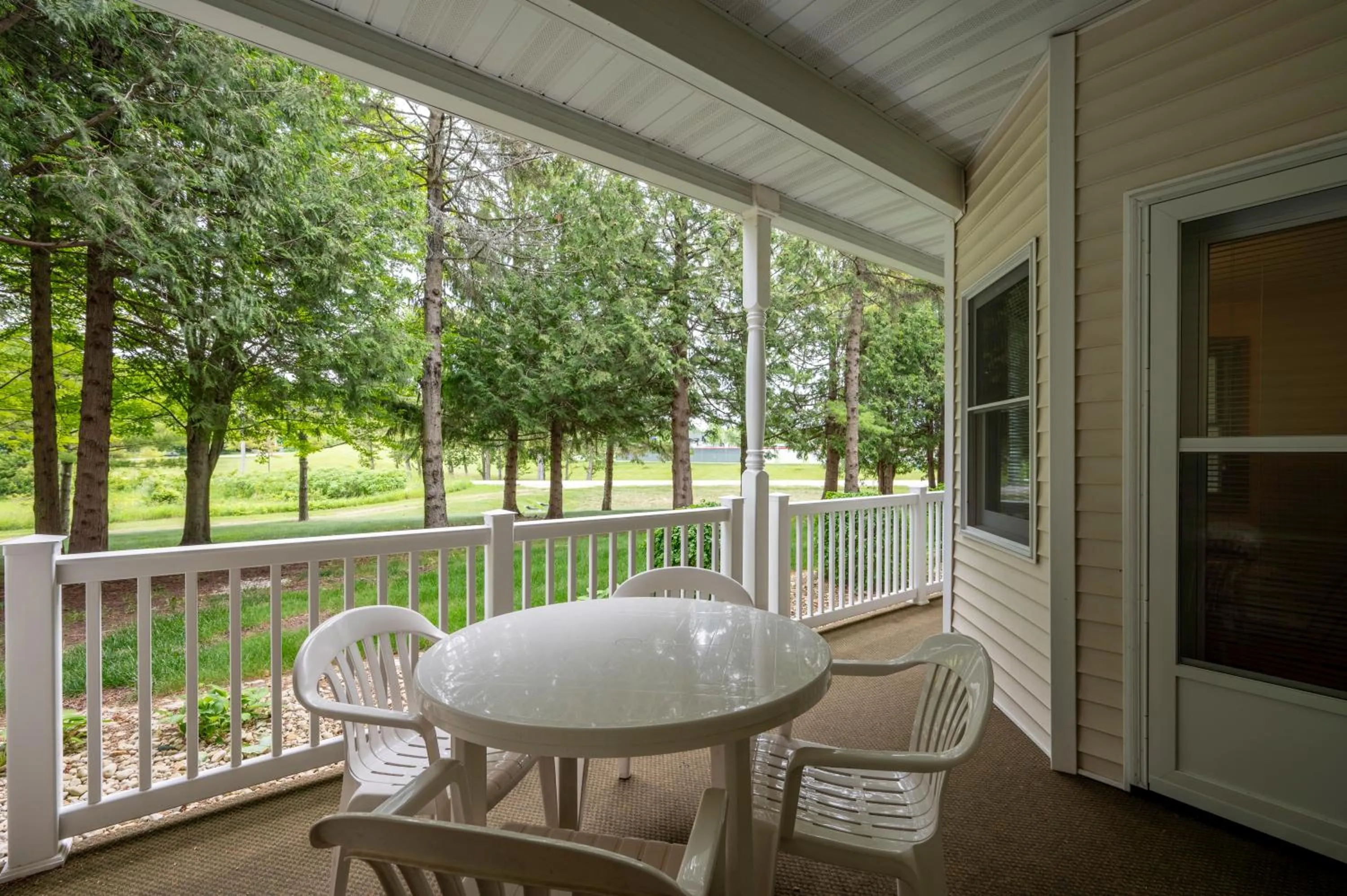 Patio in Pheasant Park Resort