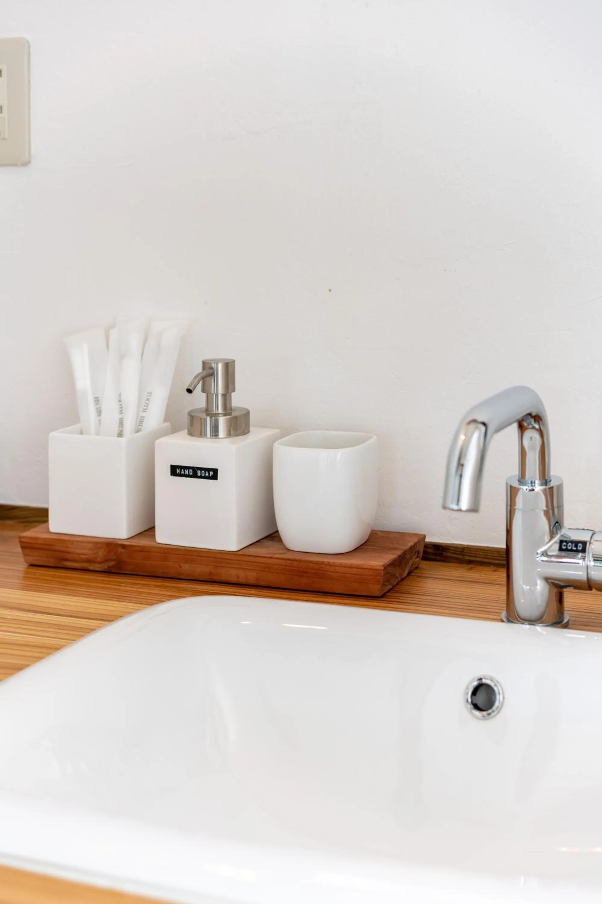 Bathroom in Tree-house Hotel Morinosubako