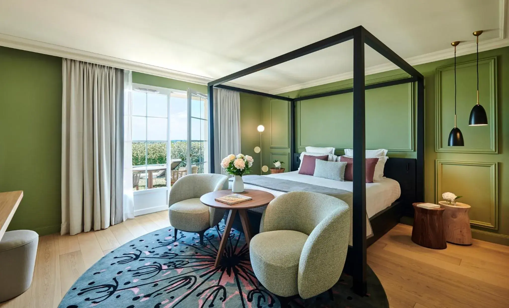 Bedroom, Bed in Château Hôtel Grand Barrail Bedroom, Bed in Château Hôtel Grand Barrail