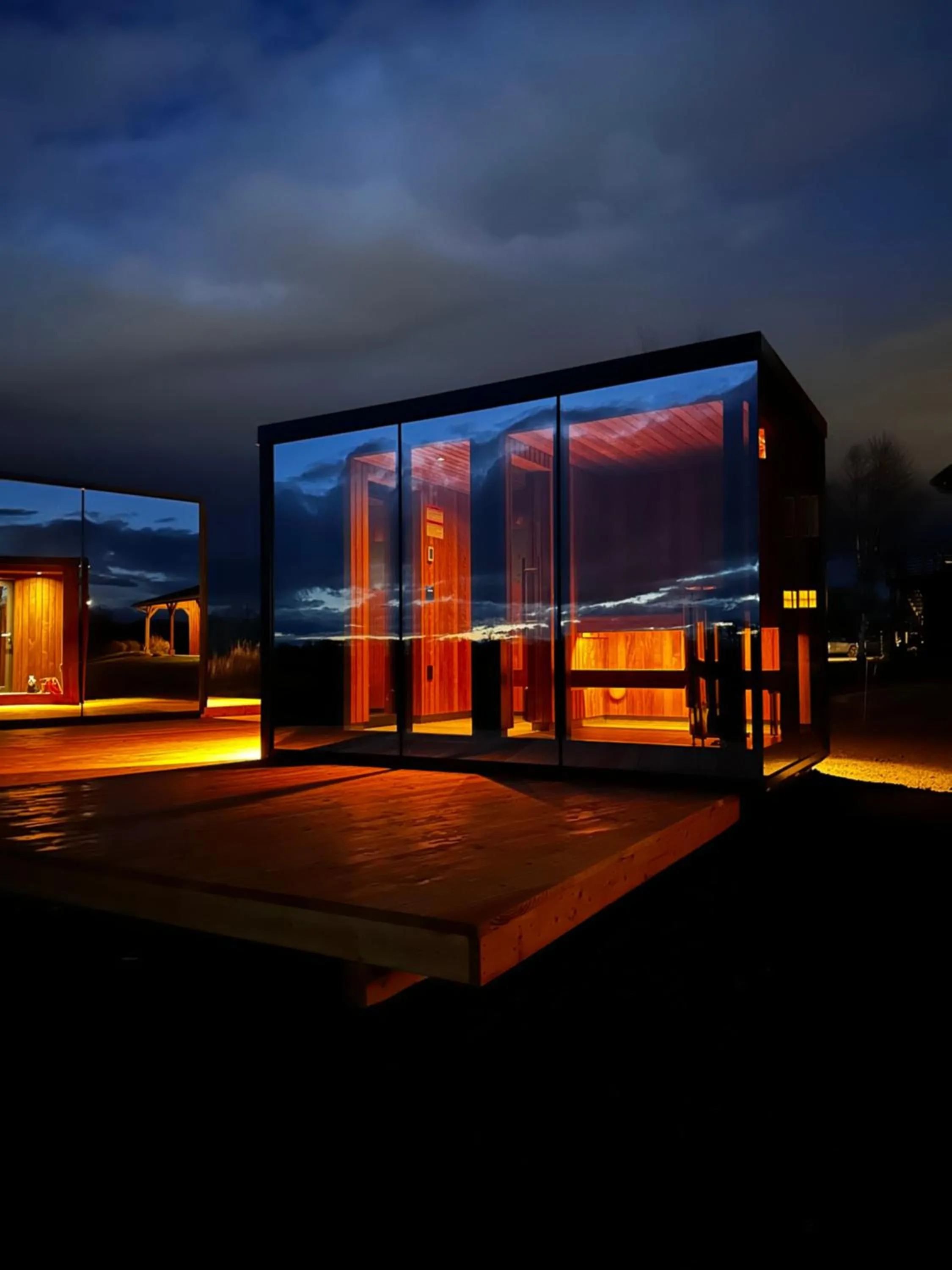 Sauna in Gallatin River Lodge