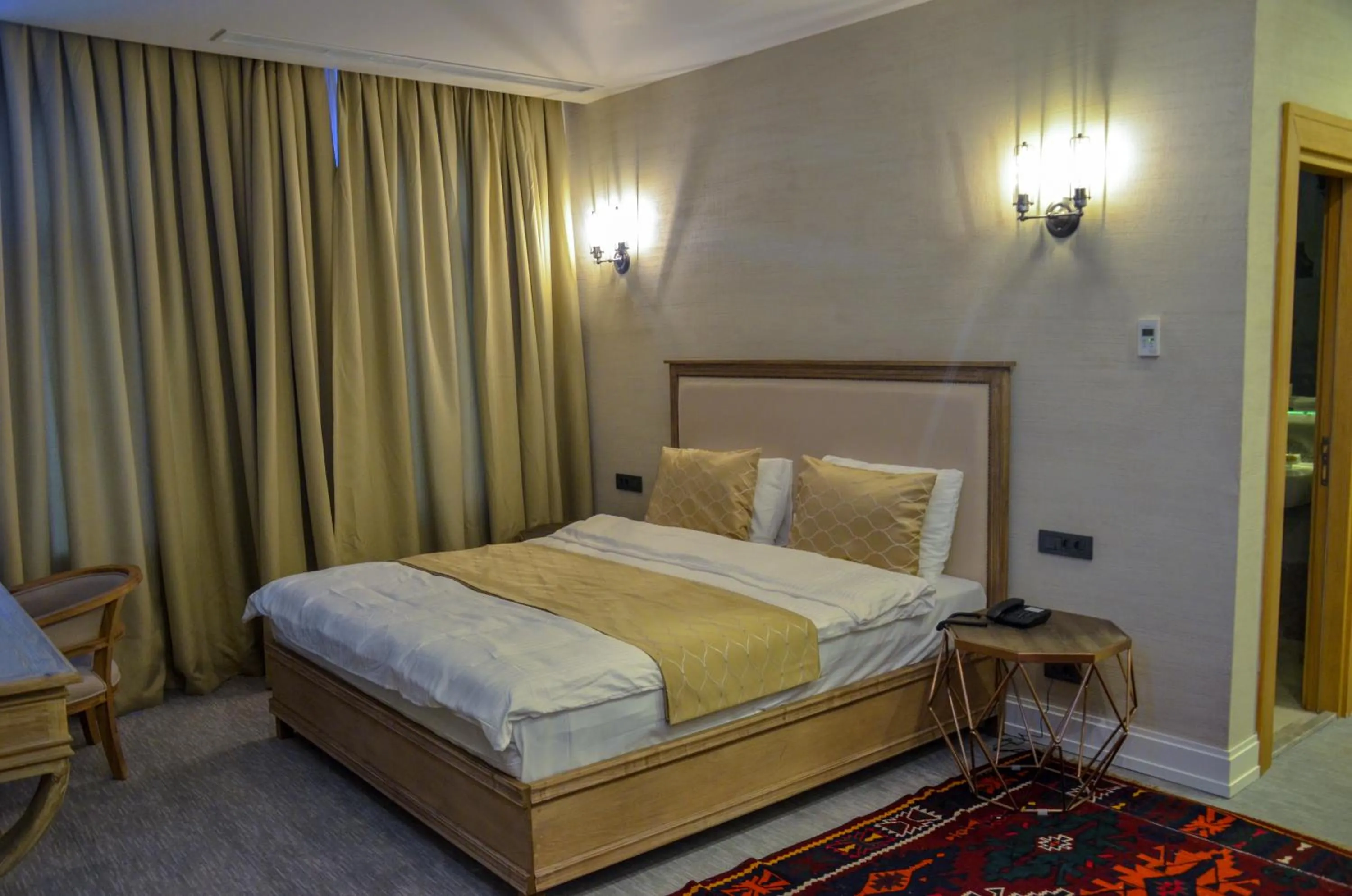 Bed in Shirvanshah Hotel