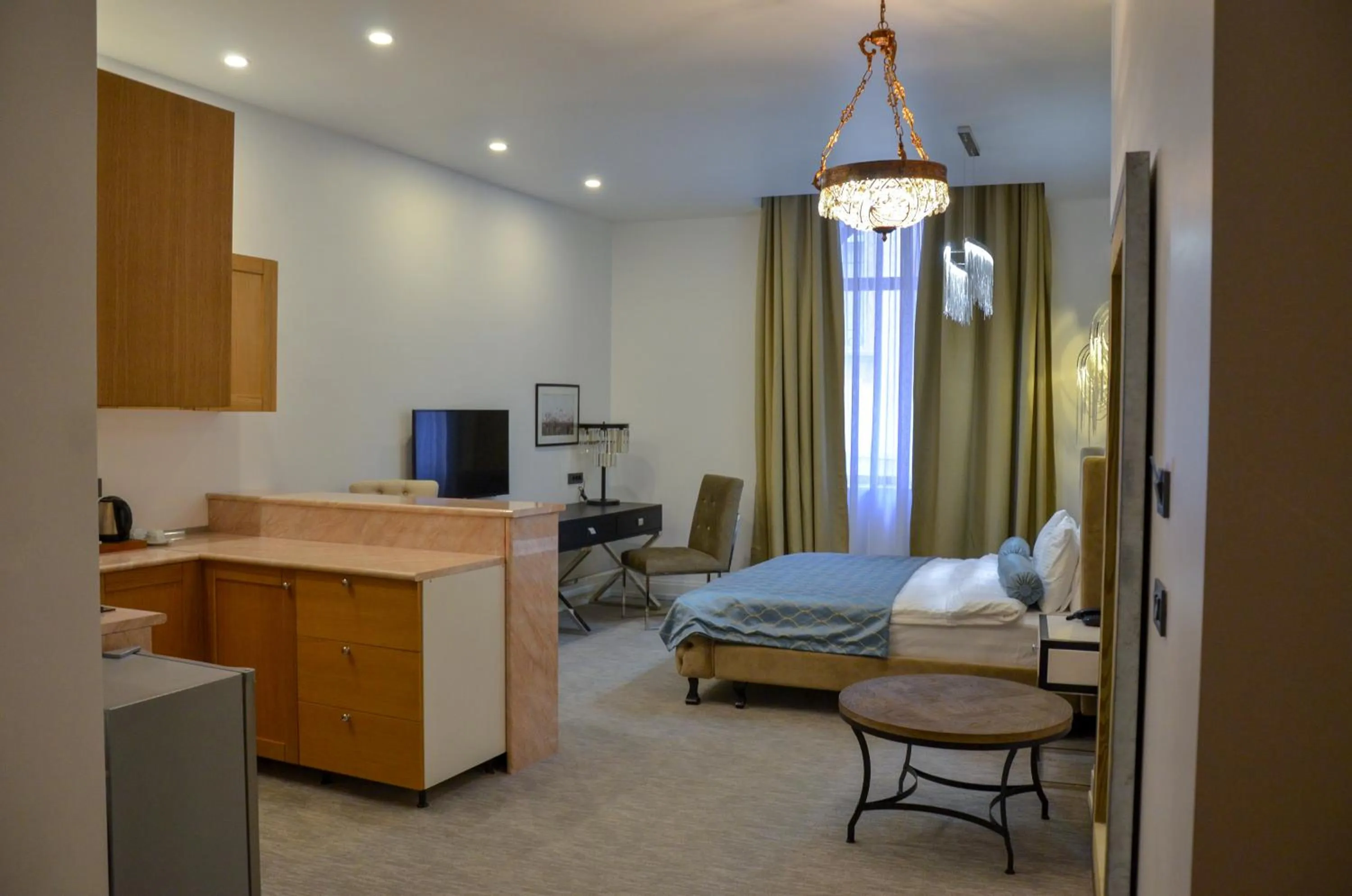 Bed in Shirvanshah Hotel