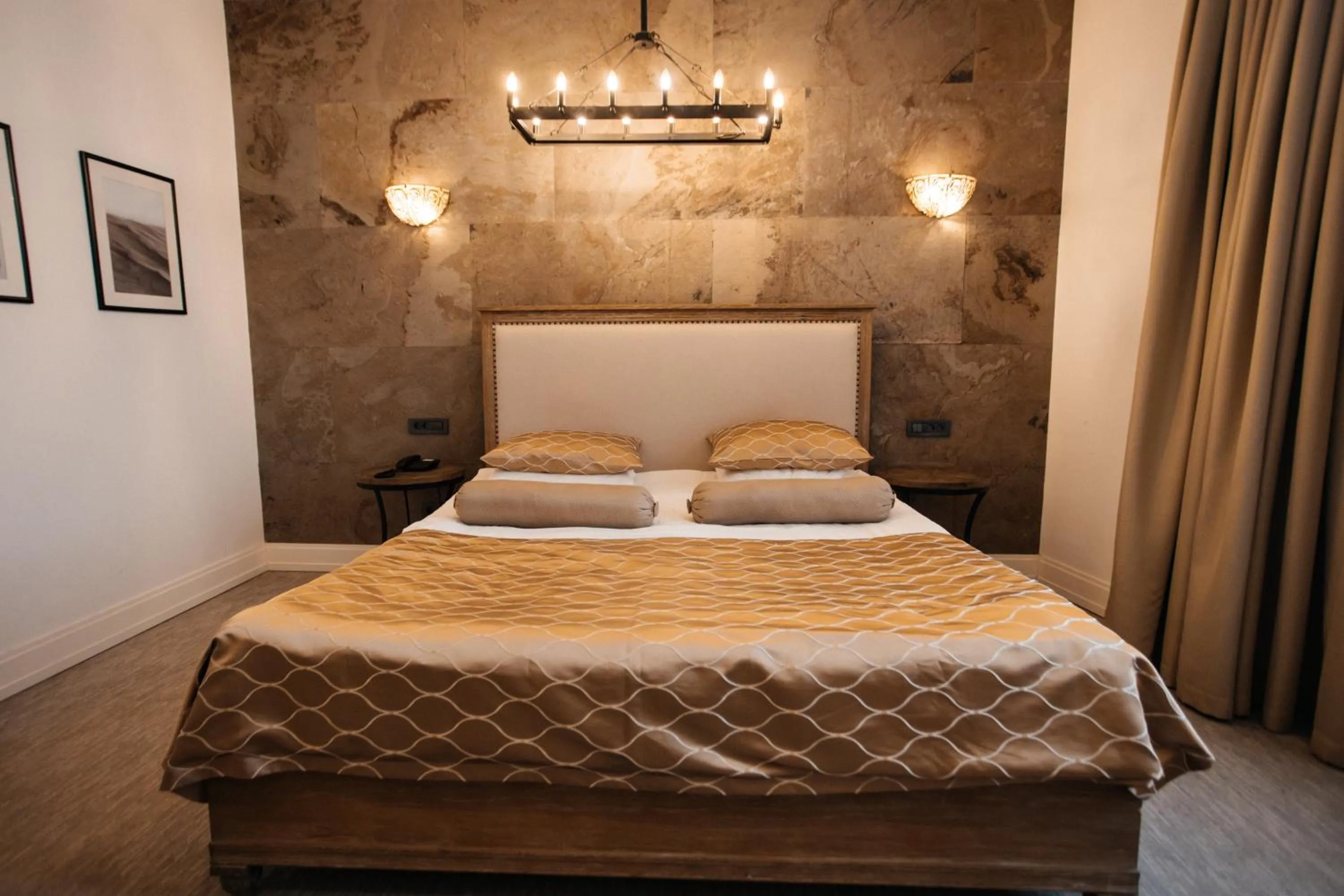 Bed in Shirvanshah Hotel