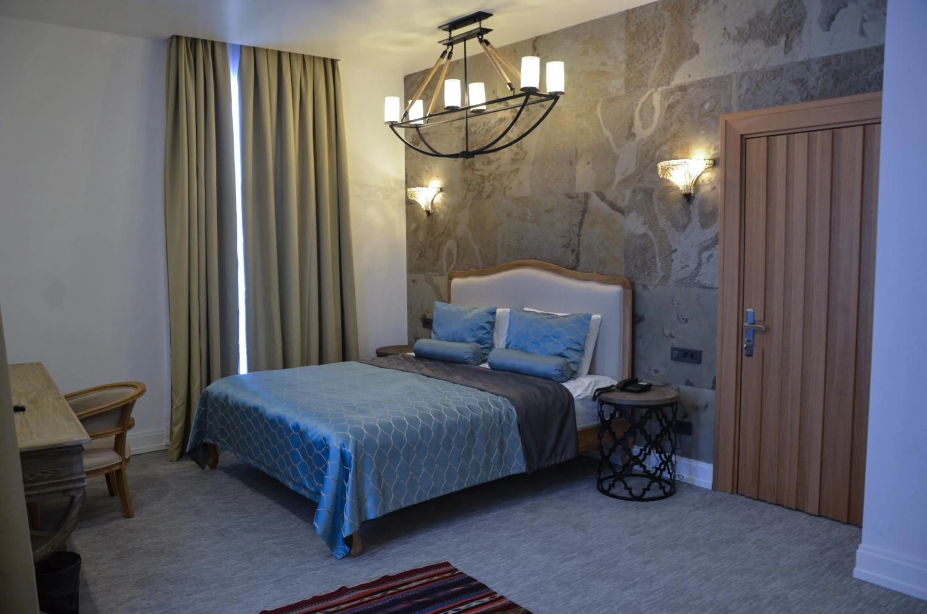 Bed in Shirvanshah Hotel