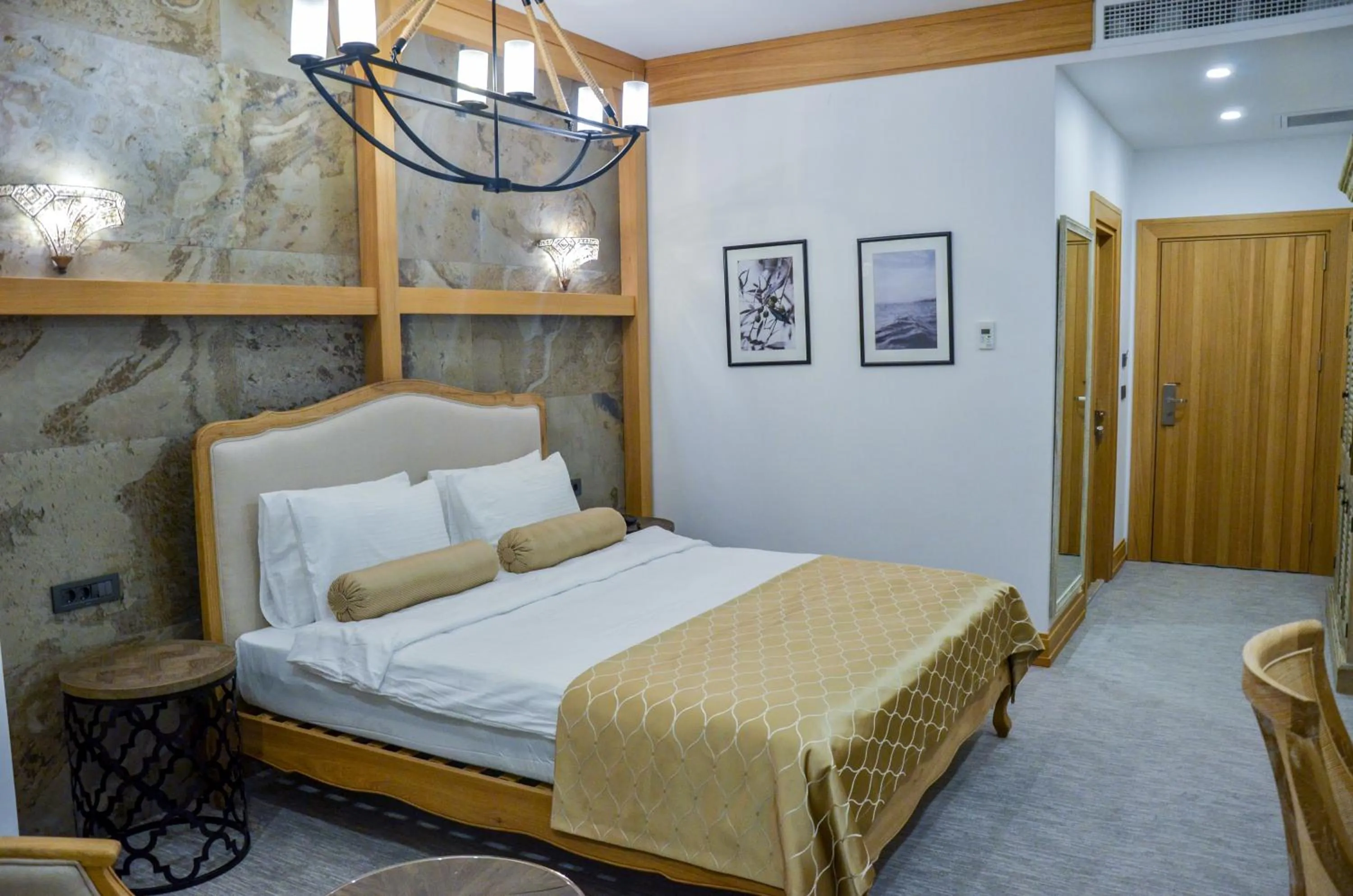 Bed in Shirvanshah Hotel